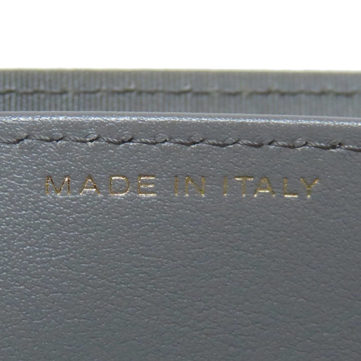 Chanel V-Stich, Grey, Leather, wallet