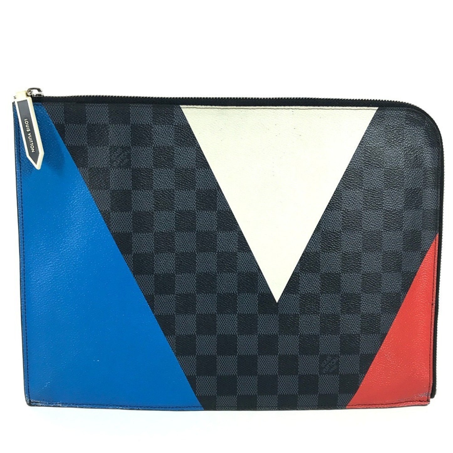 Louis Vuitton Pochette Jour Gm, Black, Canvas, clutch