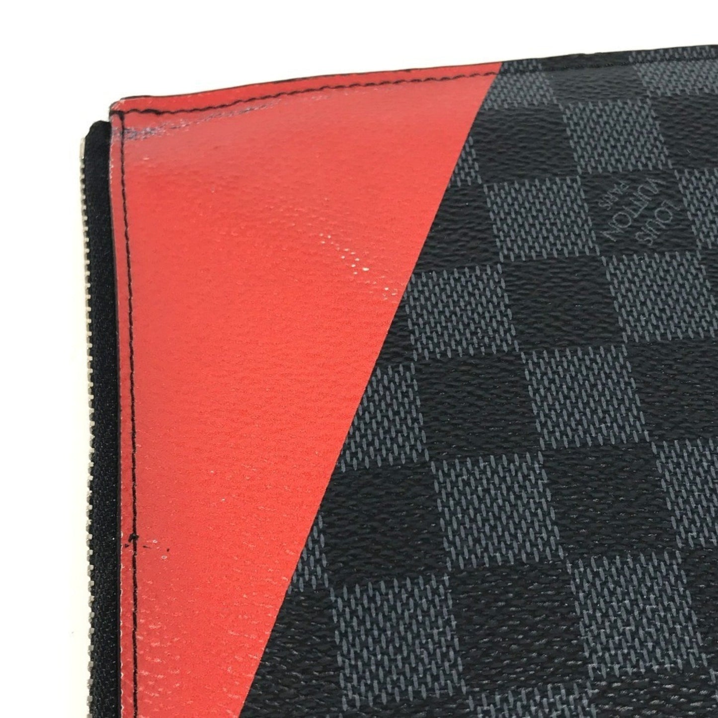 Louis Vuitton Pochette Jour Gm, Black, Canvas, clutch
