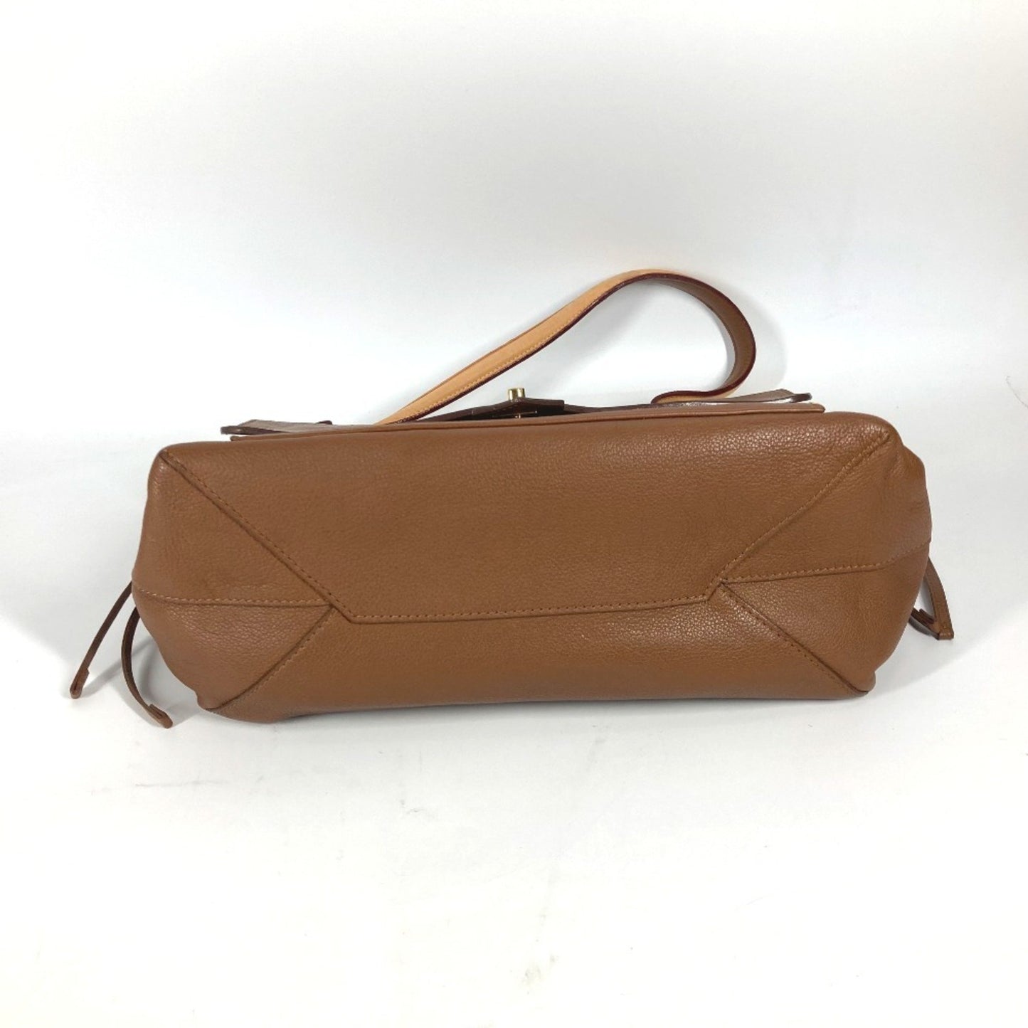 Louis Vuitton Lockme, Brown, Leather, tote