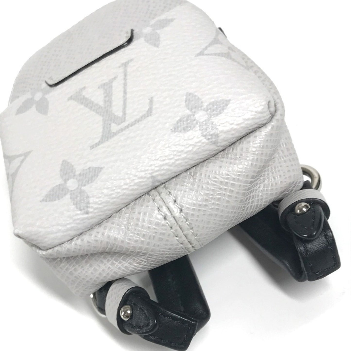 Louis Vuitton Pochette Clés, White, Canvas, wallet