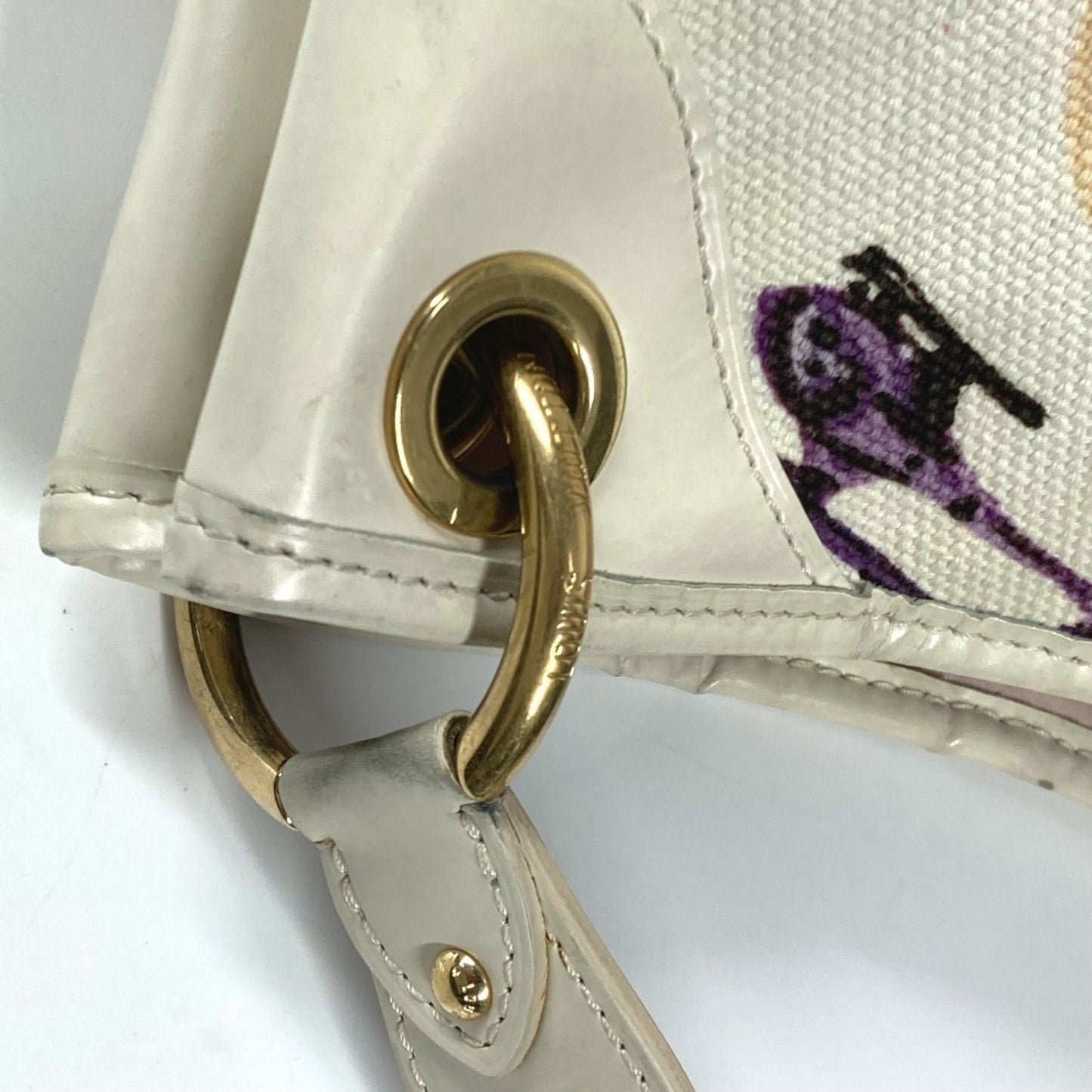 Louis Vuitton Galliera, Purple, Canvas, shoulder