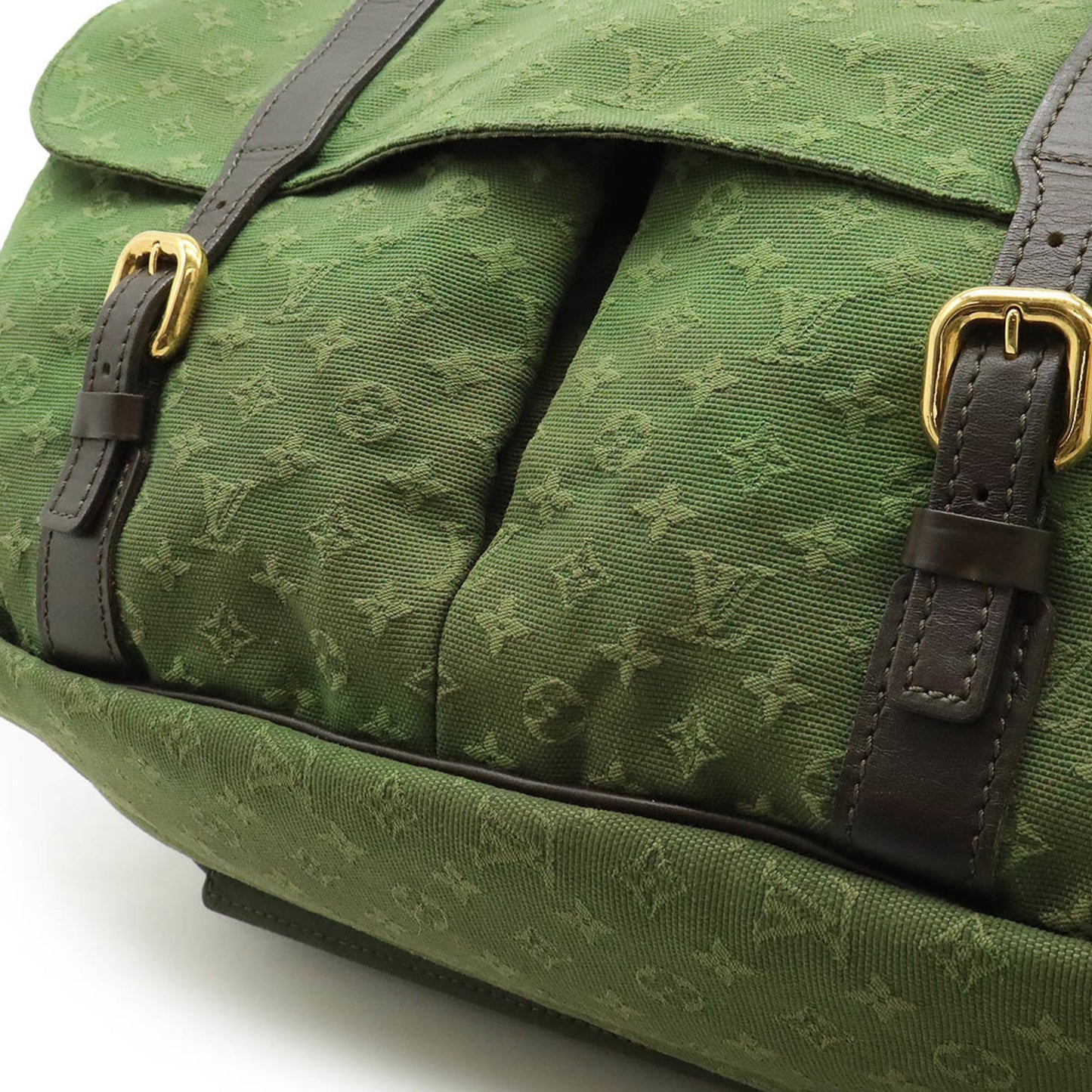 Louis Vuitton Maman, Green, Canvas, shoulder