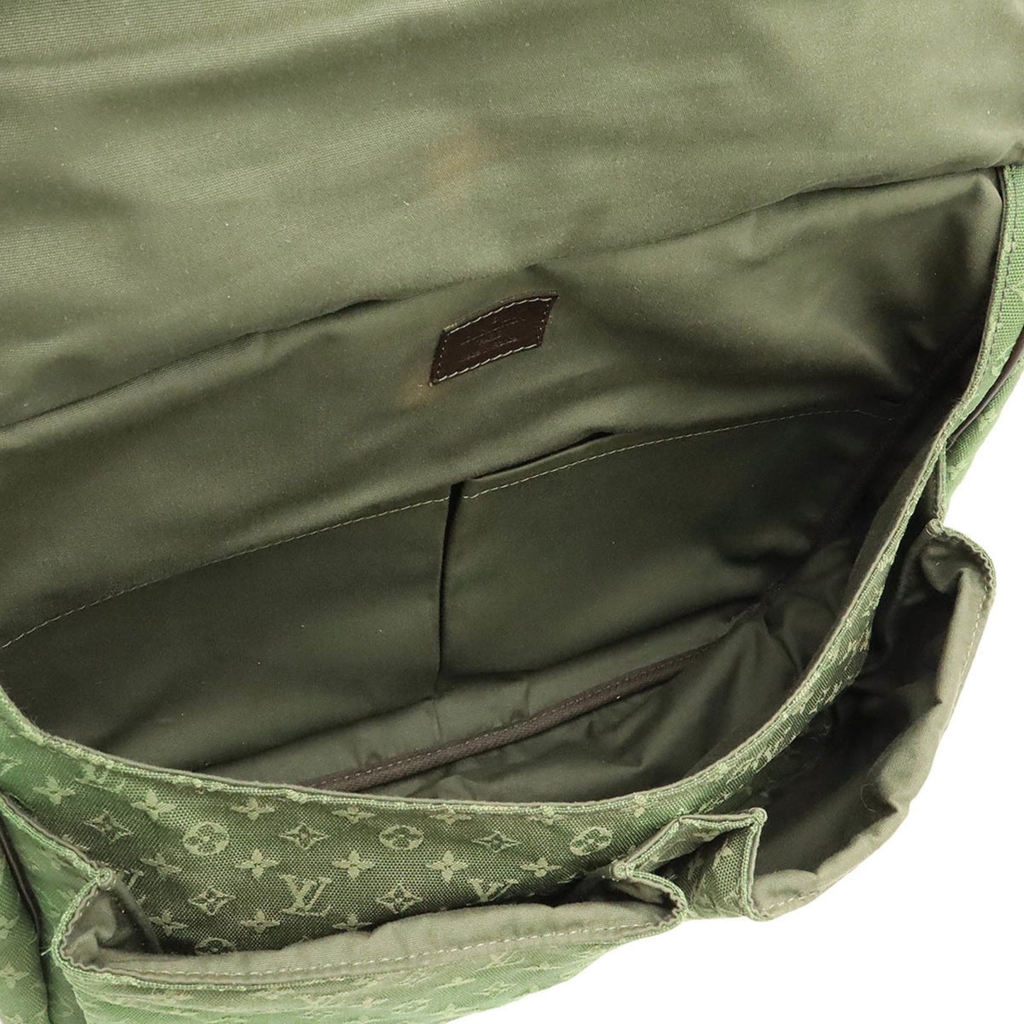 Louis Vuitton Maman, Green, Canvas, shoulder