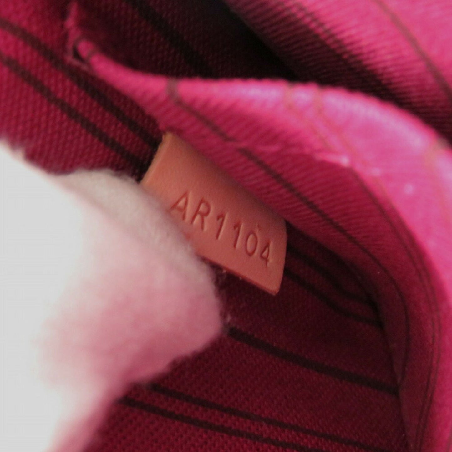 Louis Vuitton POCHETTE NEVERFULL, Brown, Canvas, clutch