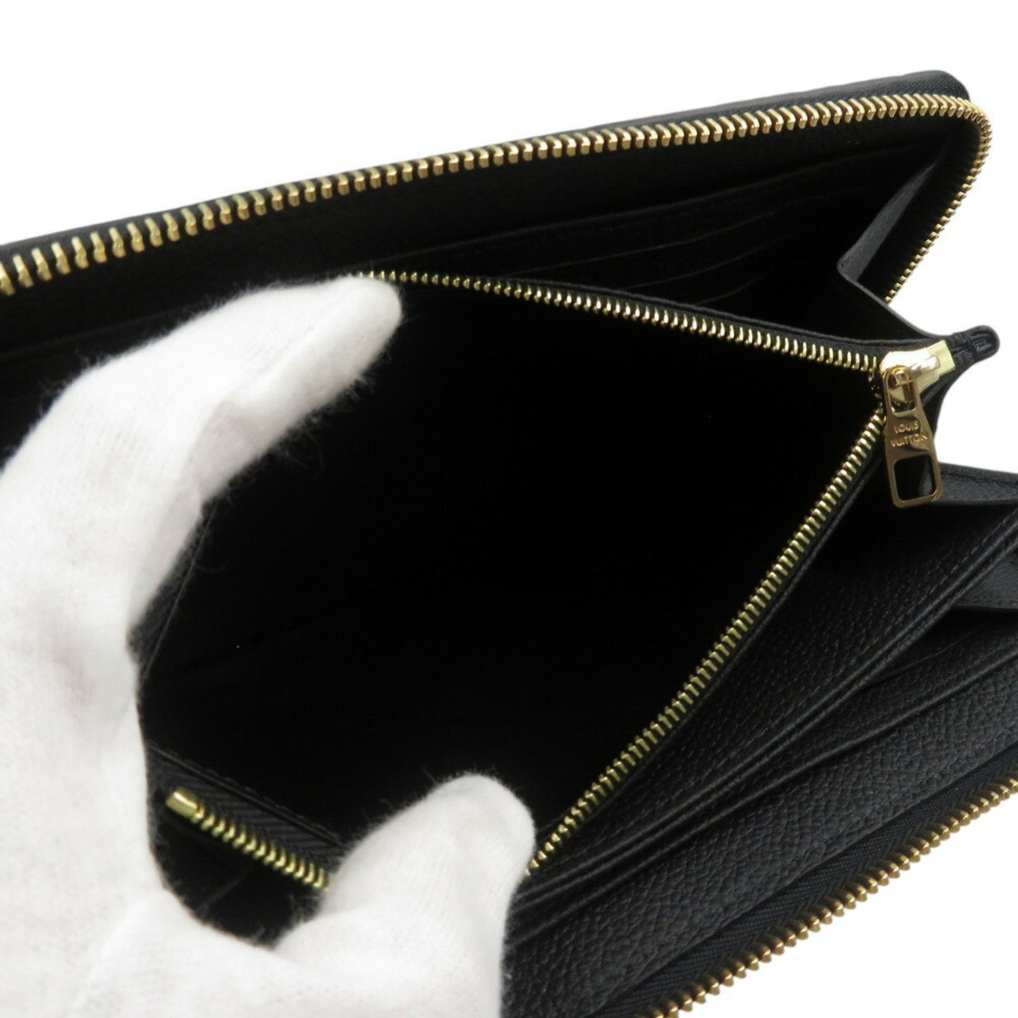 Louis Vuitton Zippy wallet, Black, Leather, wallet