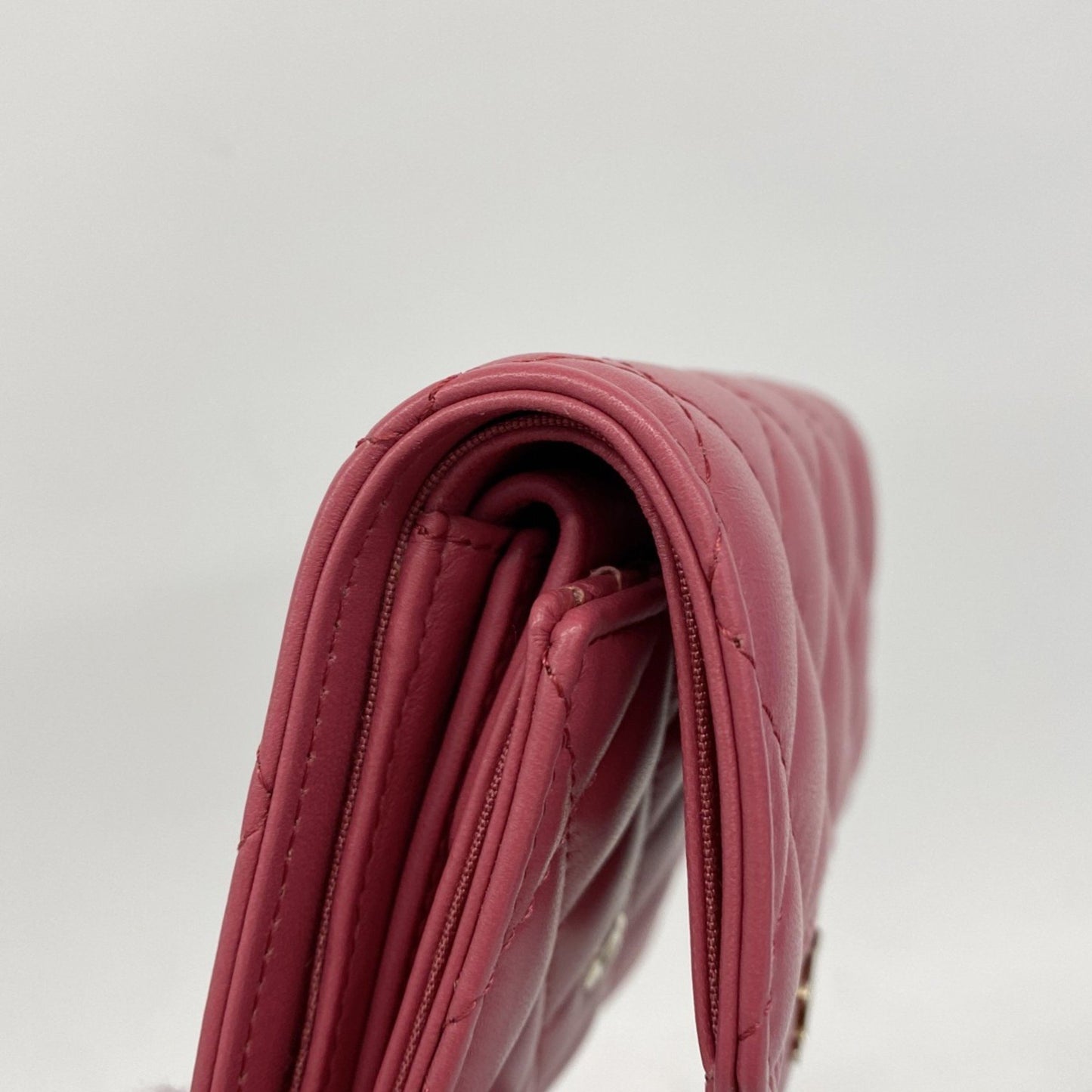 Chanel Porte monnaie, Pink, Leather, wallet