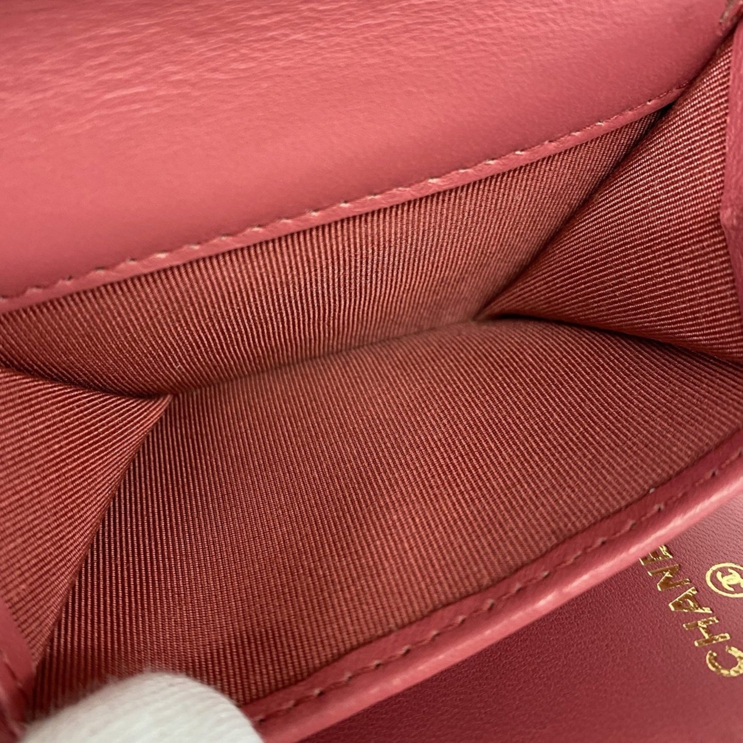 Chanel Porte monnaie, Pink, Leather, wallet