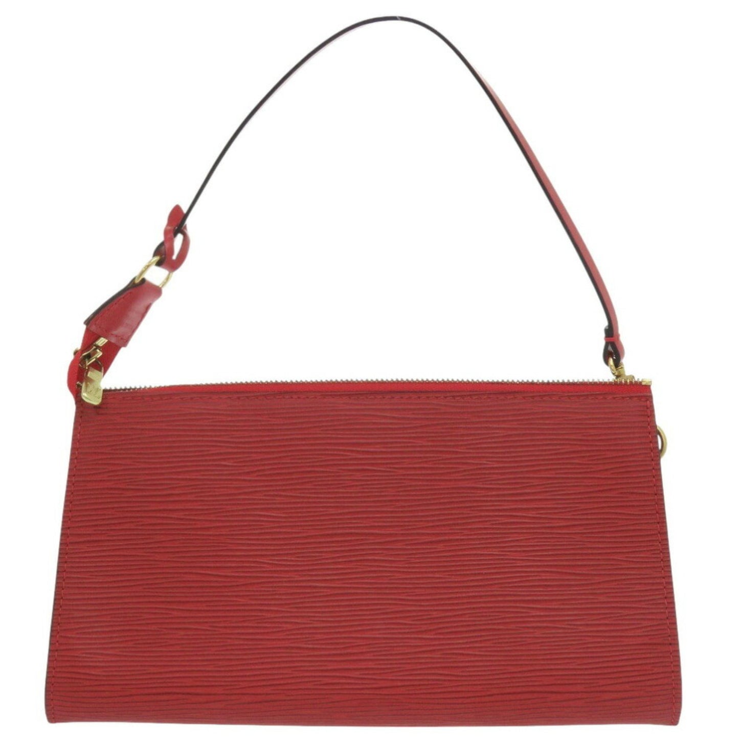Louis Vuitton Pochette Accessoire, Red, Leather, clutch