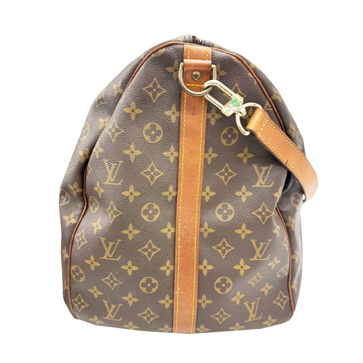 Louis Vuitton Keepall Bandoulière 60, Brown, Canvas, travel