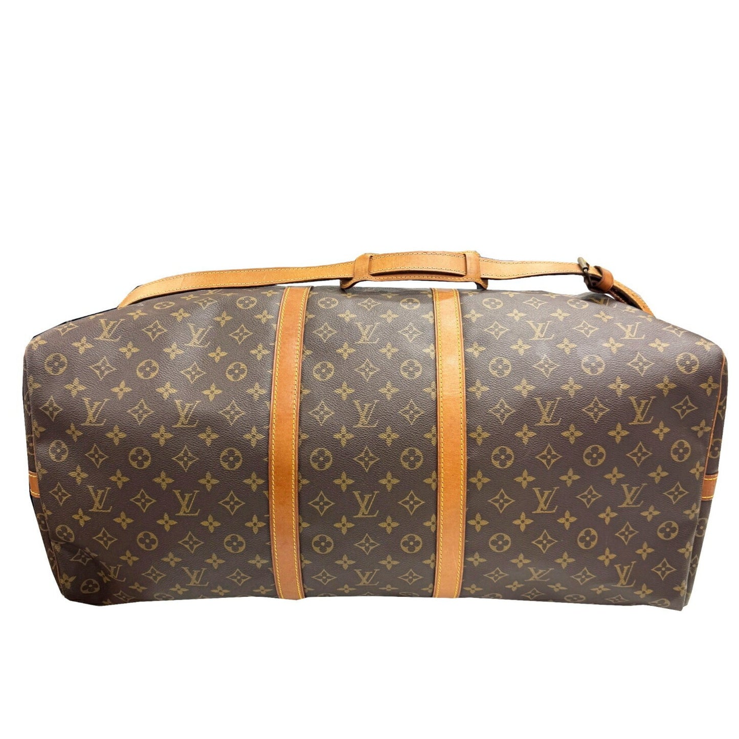Louis Vuitton Keepall Bandoulière 60, Brown, Canvas, travel