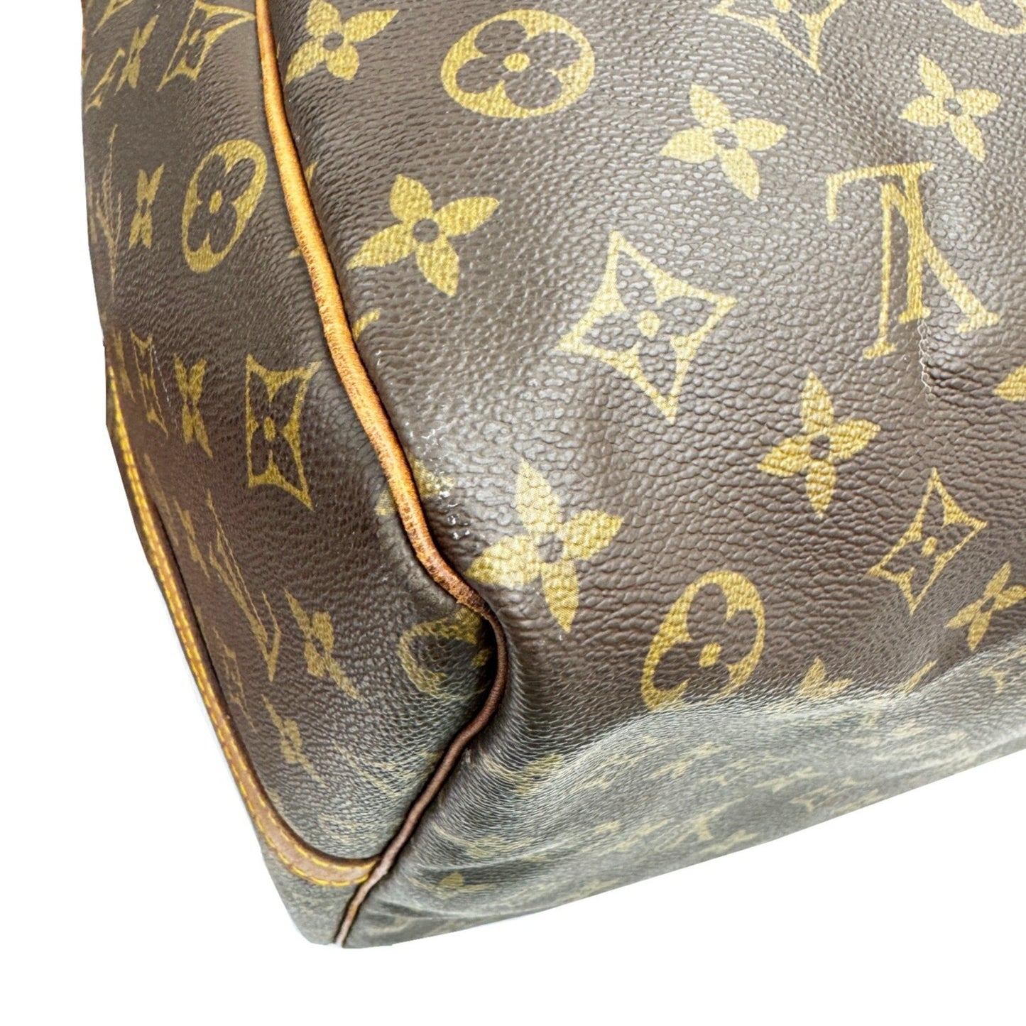 Louis Vuitton Keepall Bandoulière 60, Brown, Canvas, travel