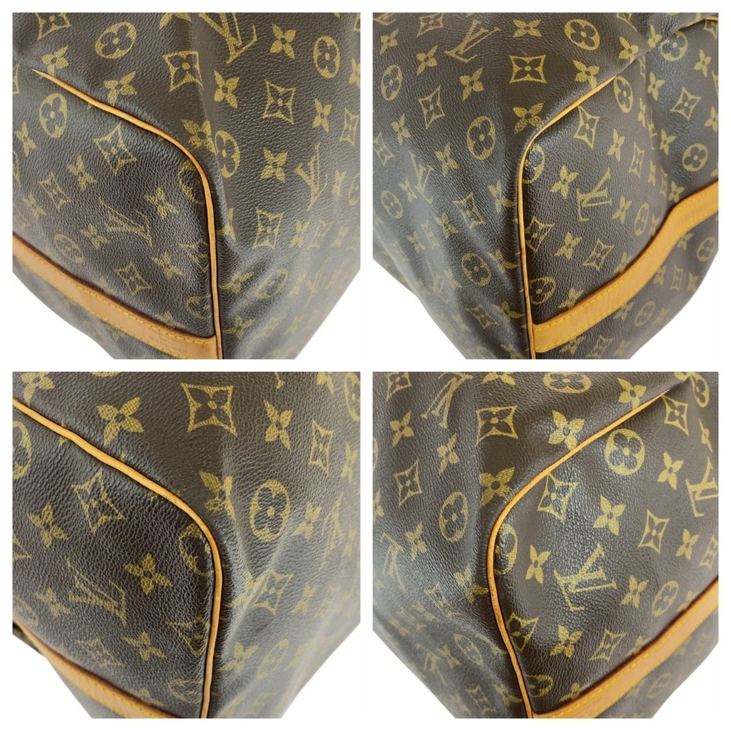 Louis Vuitton Keepall Bandoulière 60, Brown, Canvas, travel