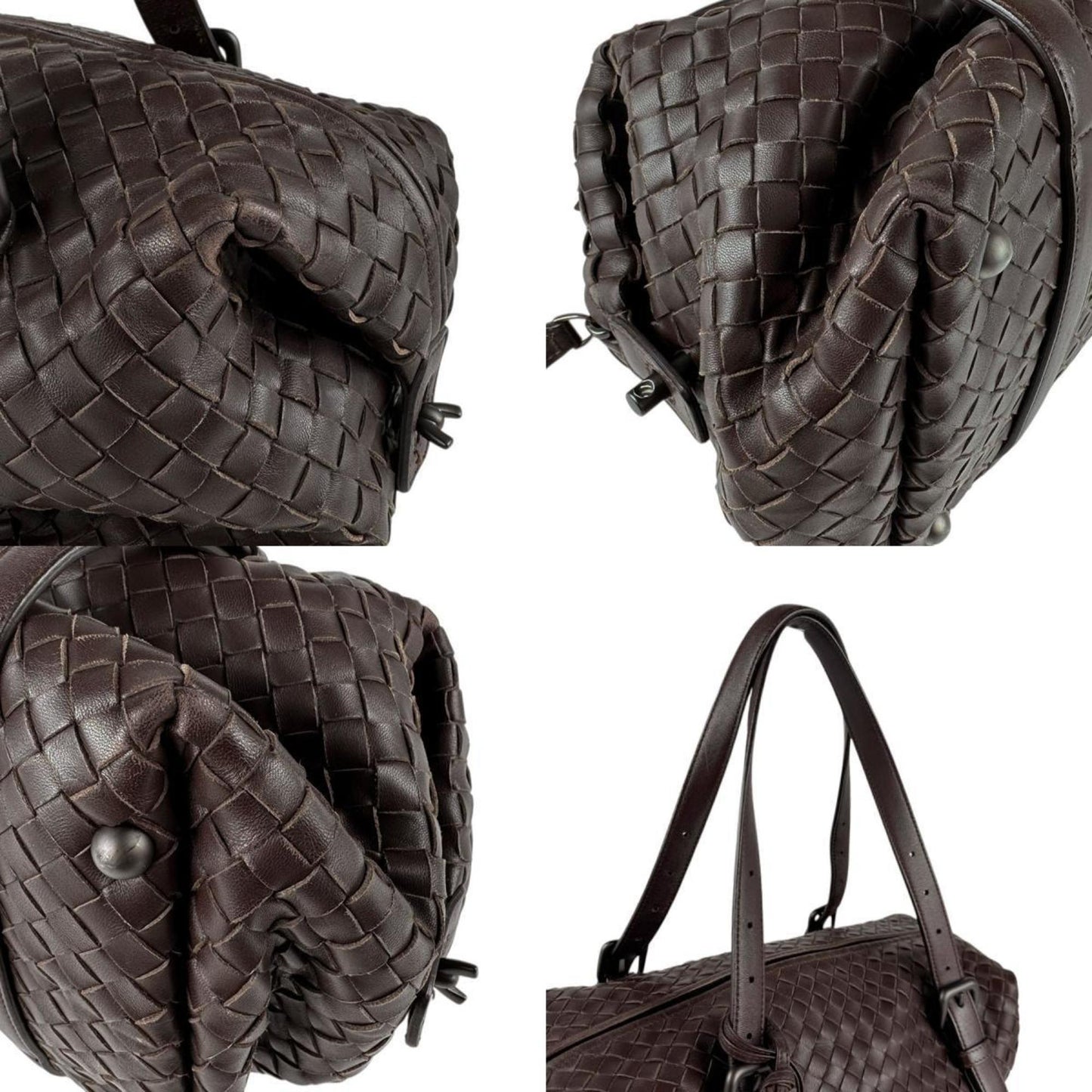 Bottega Veneta Montaigne, Brown, Leather, handbag