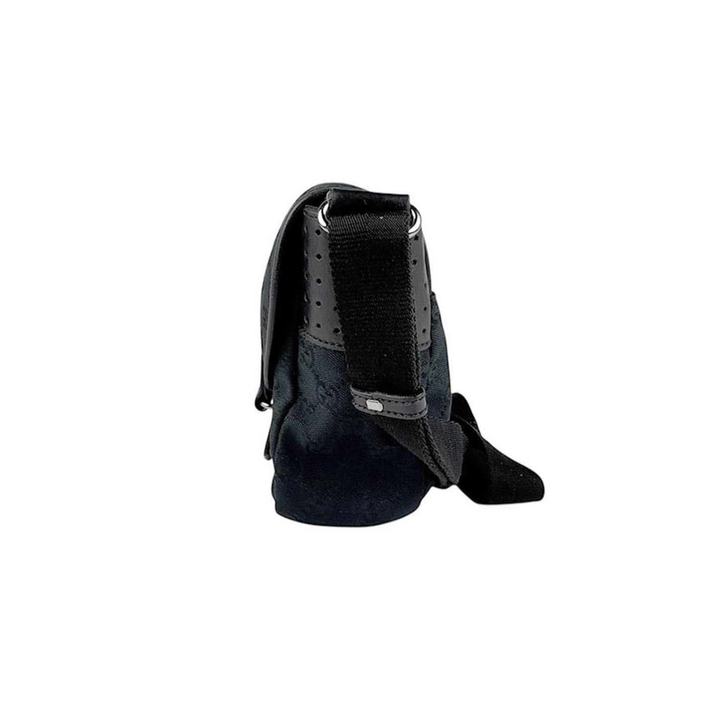 Gucci GG canvas, Black, Canvas, shoulder