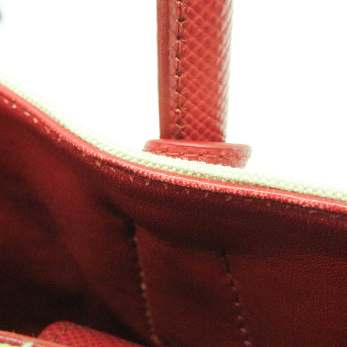 Prada Canapa, Beige, Canvas, handbag