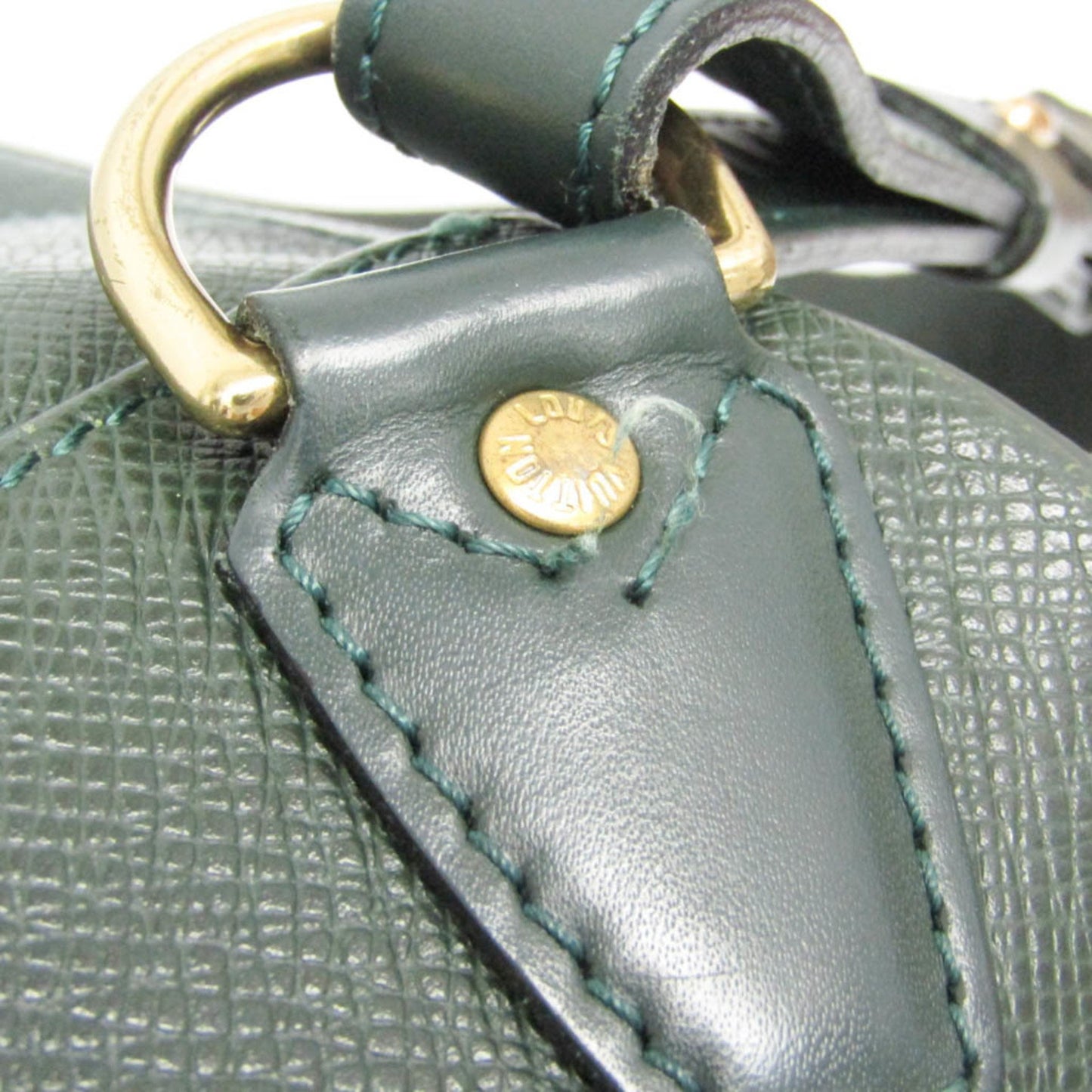 Louis Vuitton Cassiar, Green, Leather, backpack