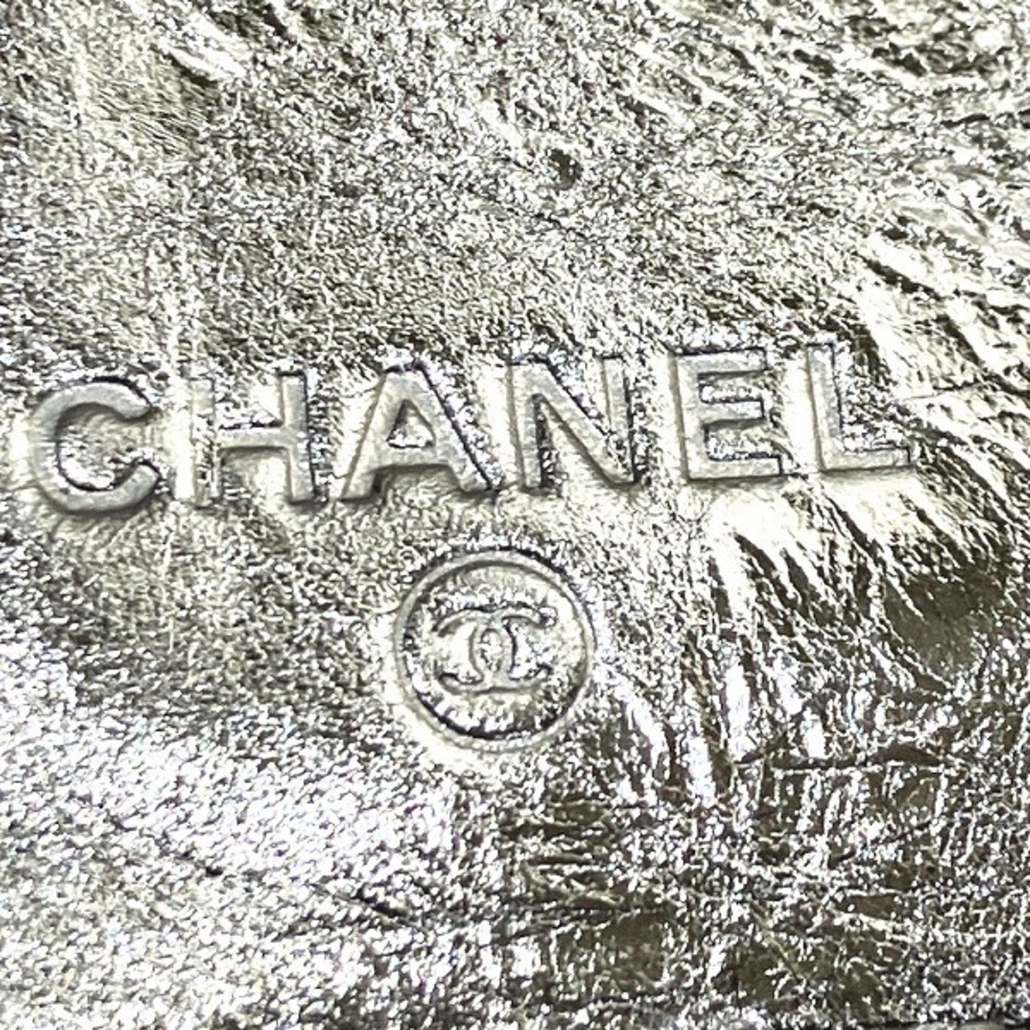 "Chanel 2,55", Silver, Leather, wallet