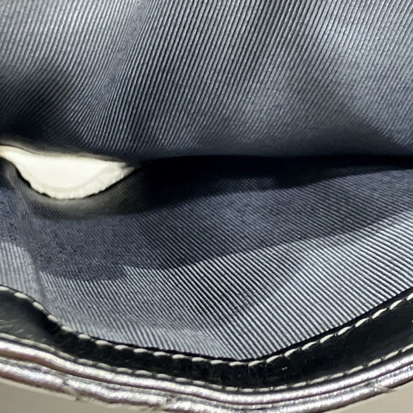 "Chanel 2,55", Silver, Leather, wallet