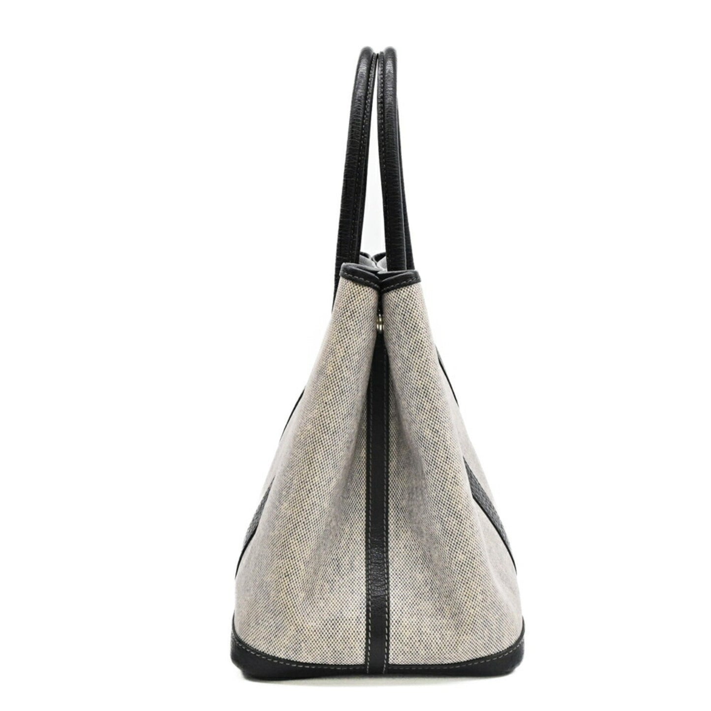 Hermès Garden Party, Grey, Canvas, handbag