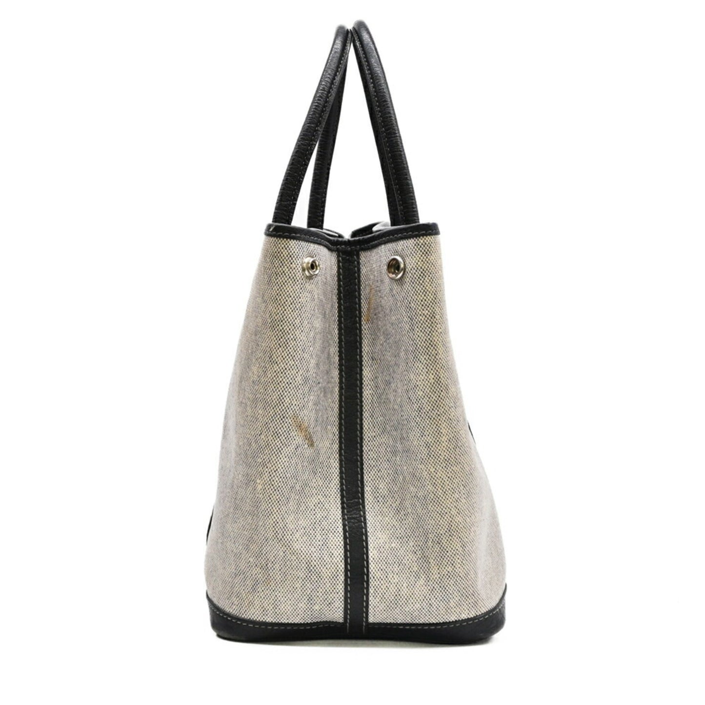 Hermès Garden Party, Grey, Canvas, handbag