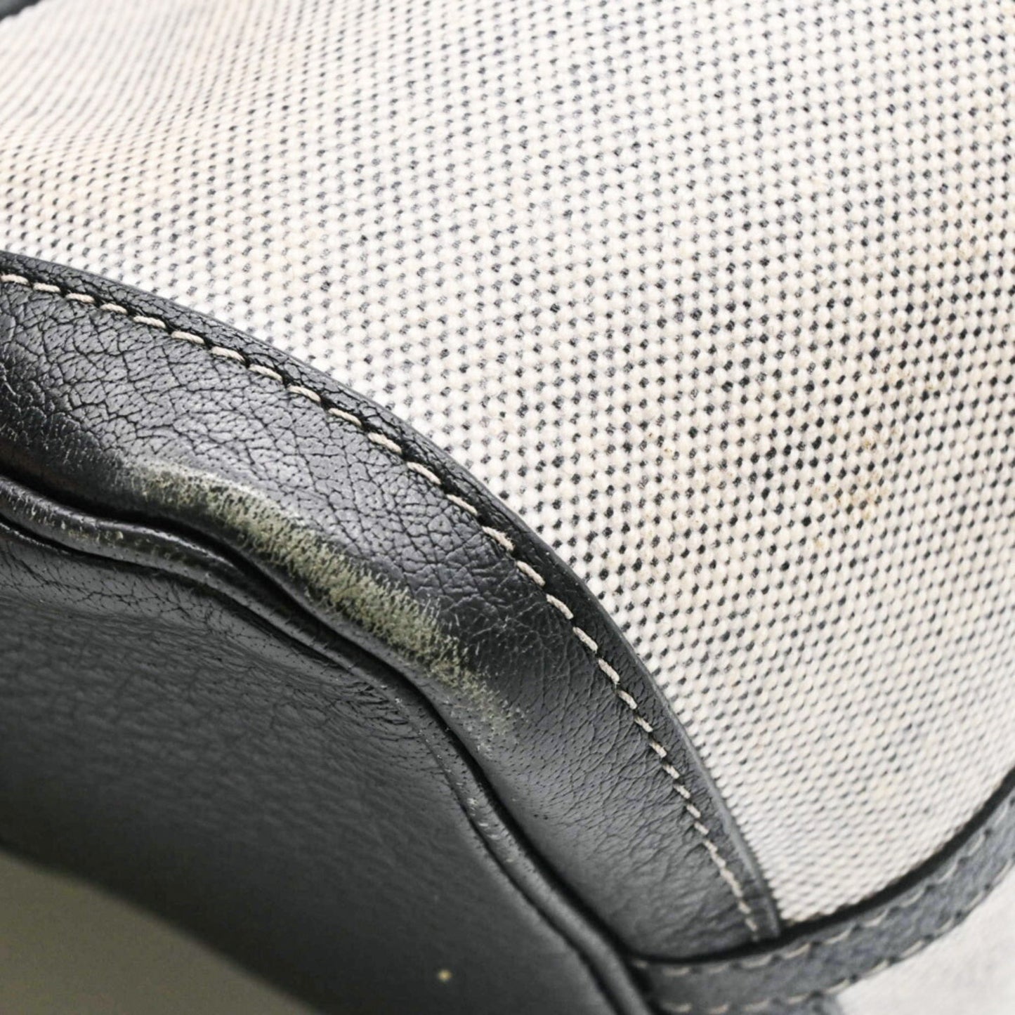 Hermès Garden Party, Grey, Canvas, handbag