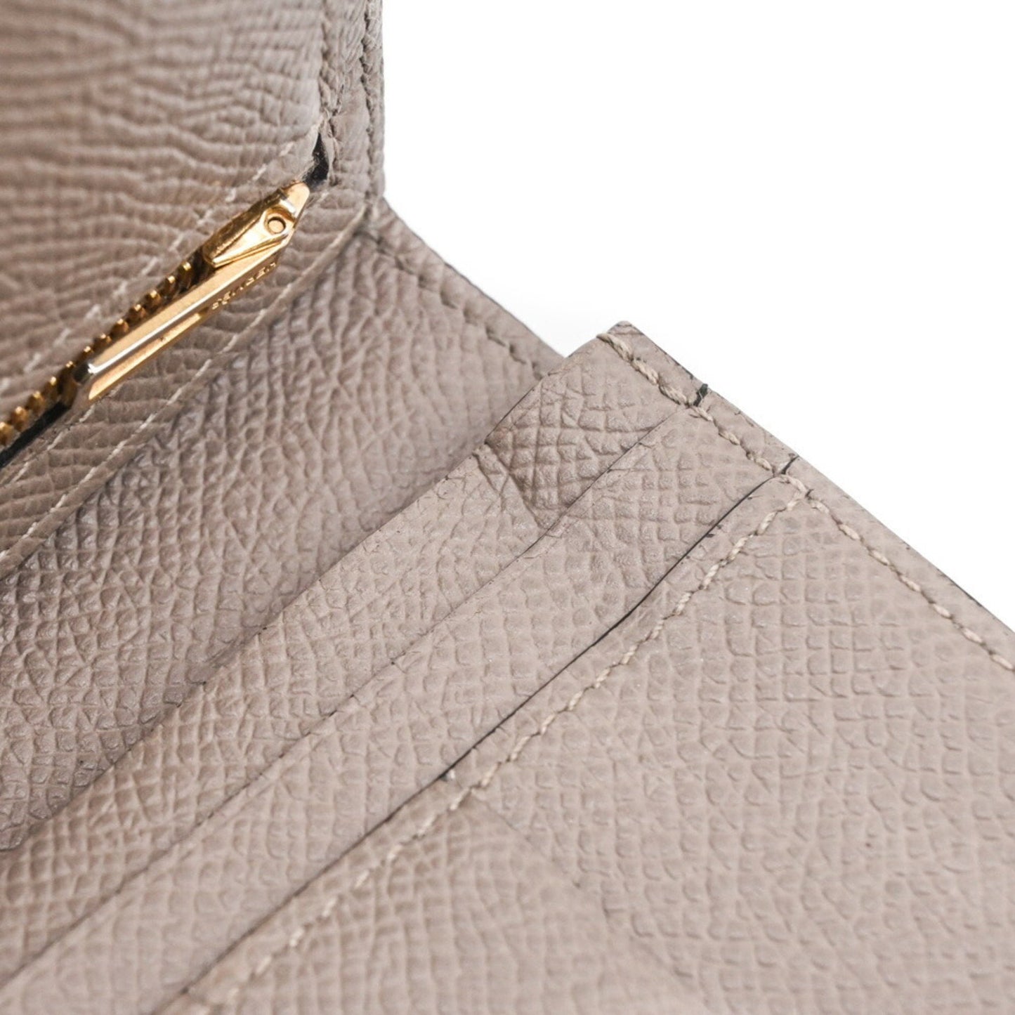 Hermès Béarn, Grey, Leather, wallet