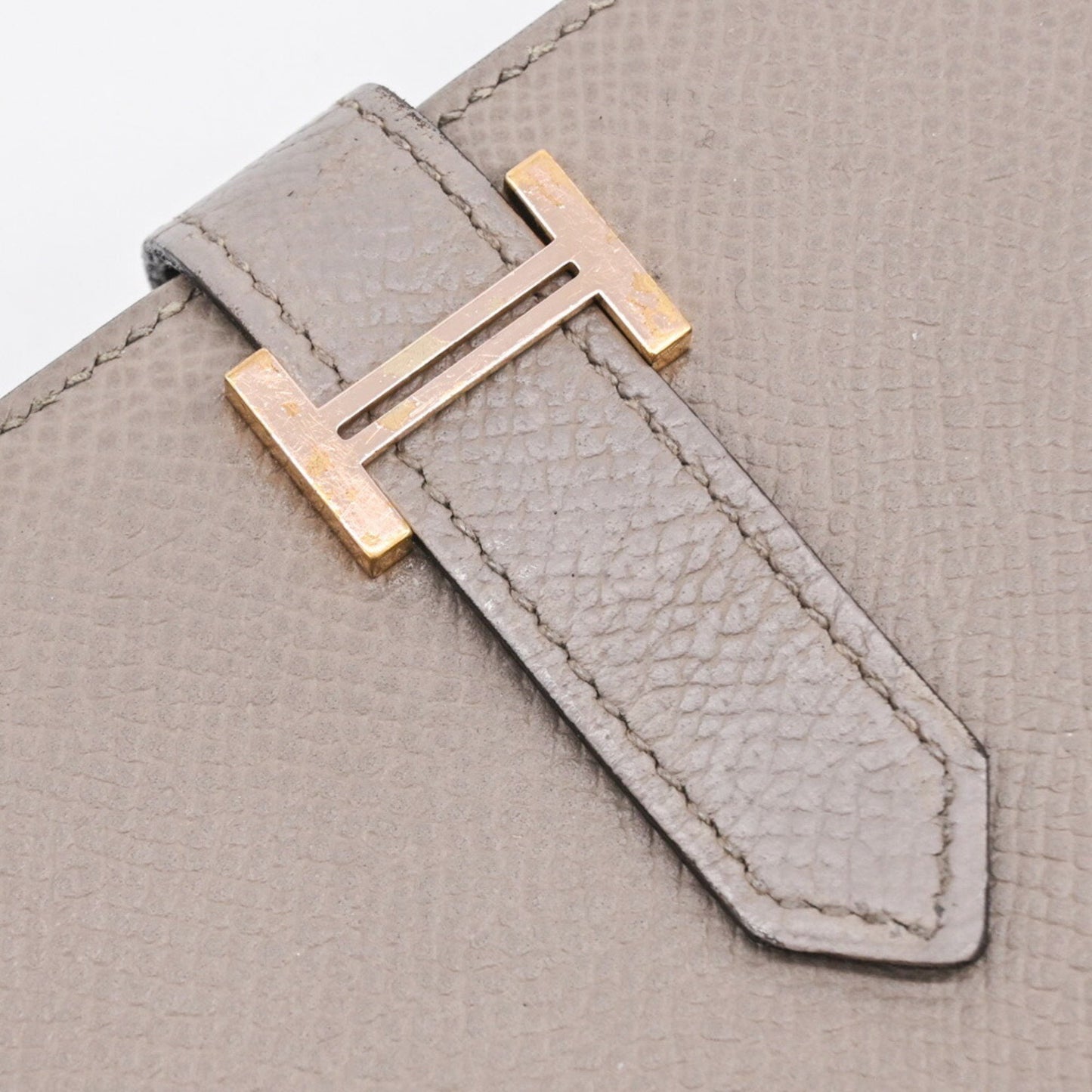Hermès Béarn, Grey, Leather, wallet