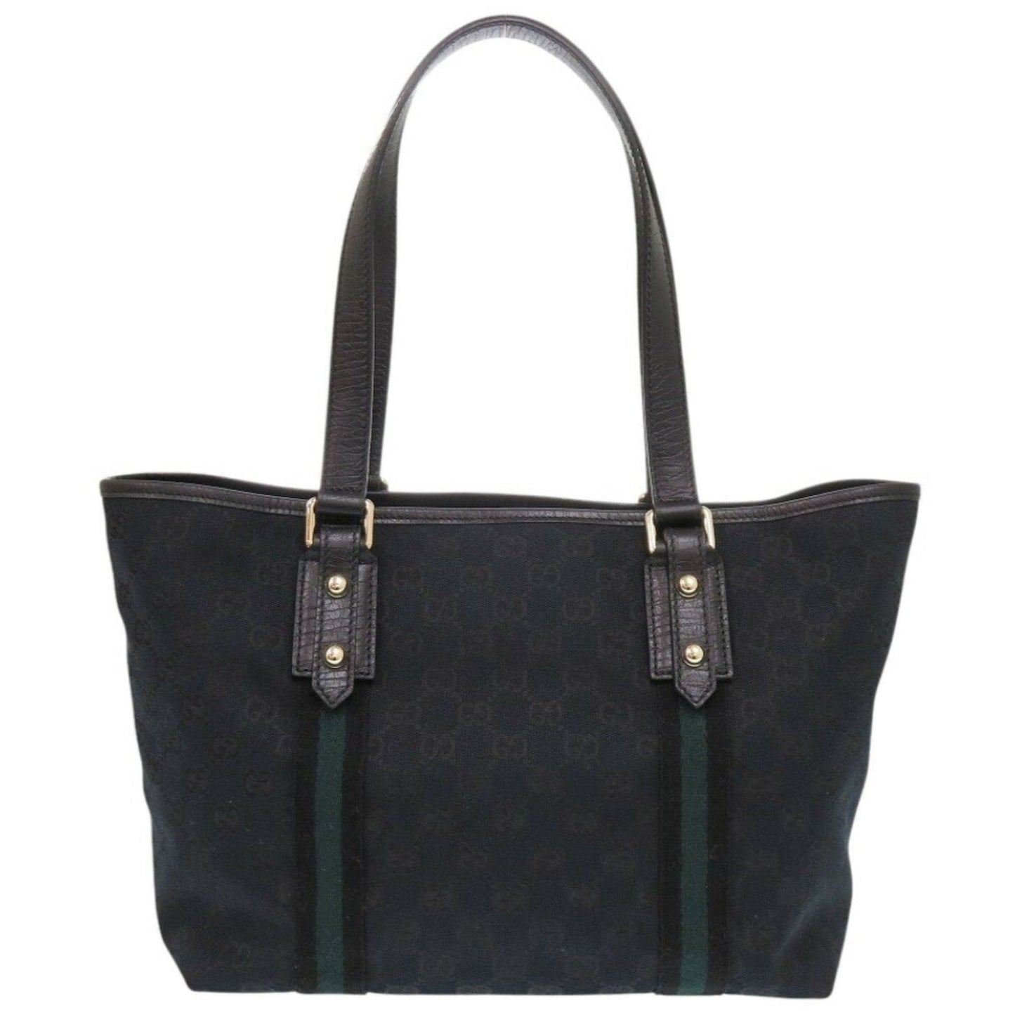 Gucci Sherry, Black, Canvas, tote