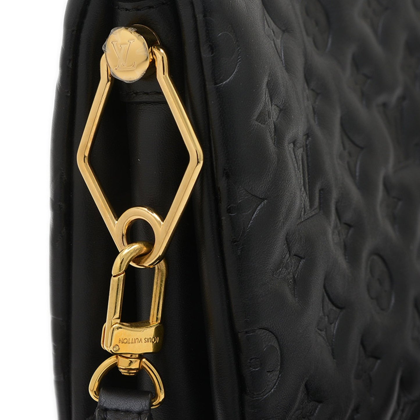 Louis Vuitton Coussin, Black, Leather, shoulder