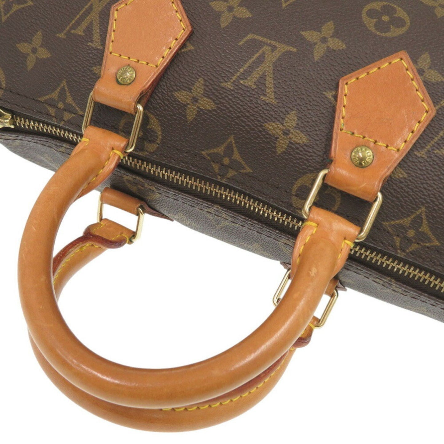 Louis Vuitton Speedy 25, Brown, Canvas, handbag