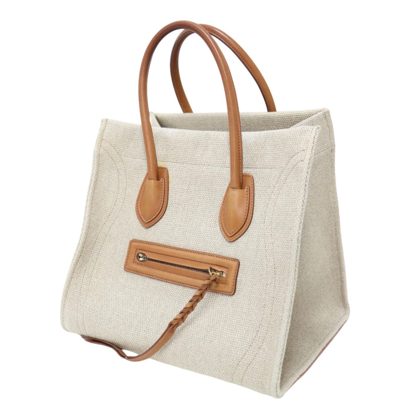 Céline Luggage Phantom, Beige, Canvas, tote