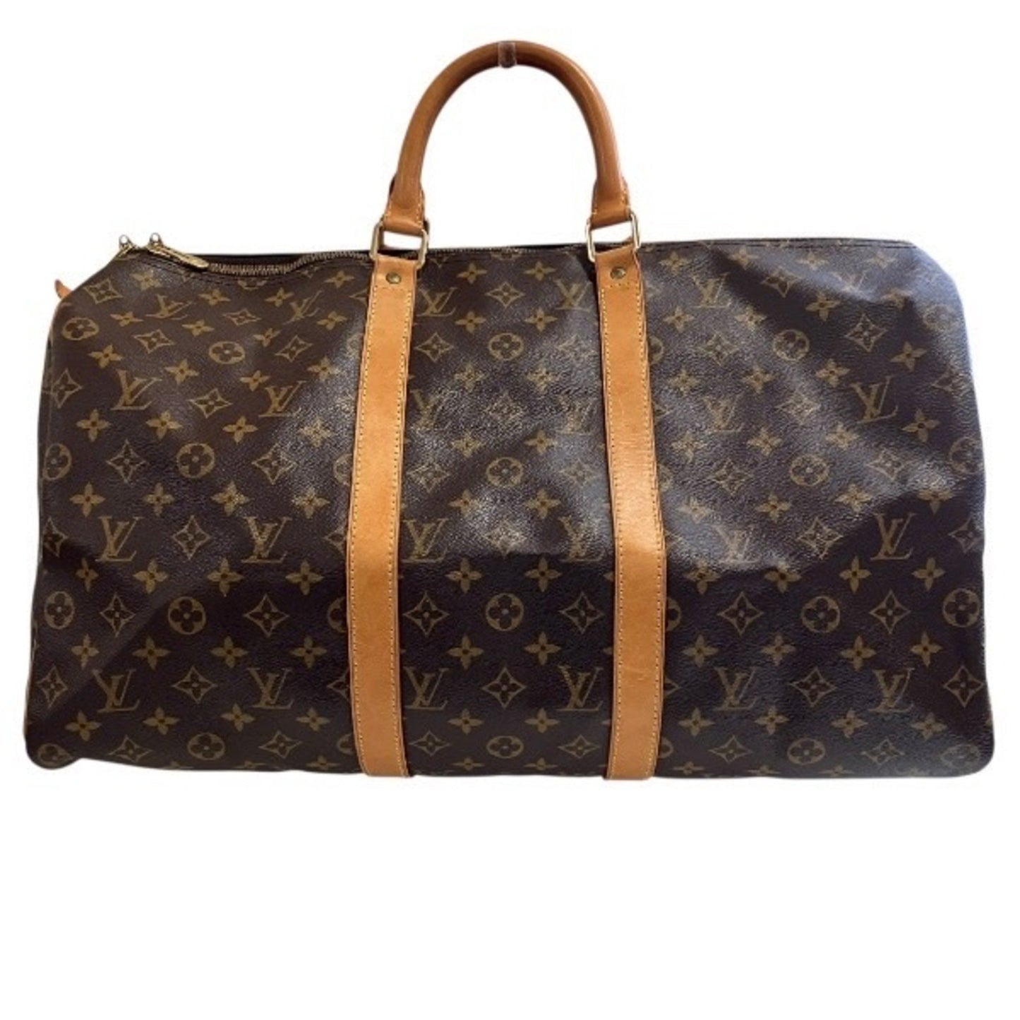 Louis Vuitton Keepall 50, Brown, Canvas, travel