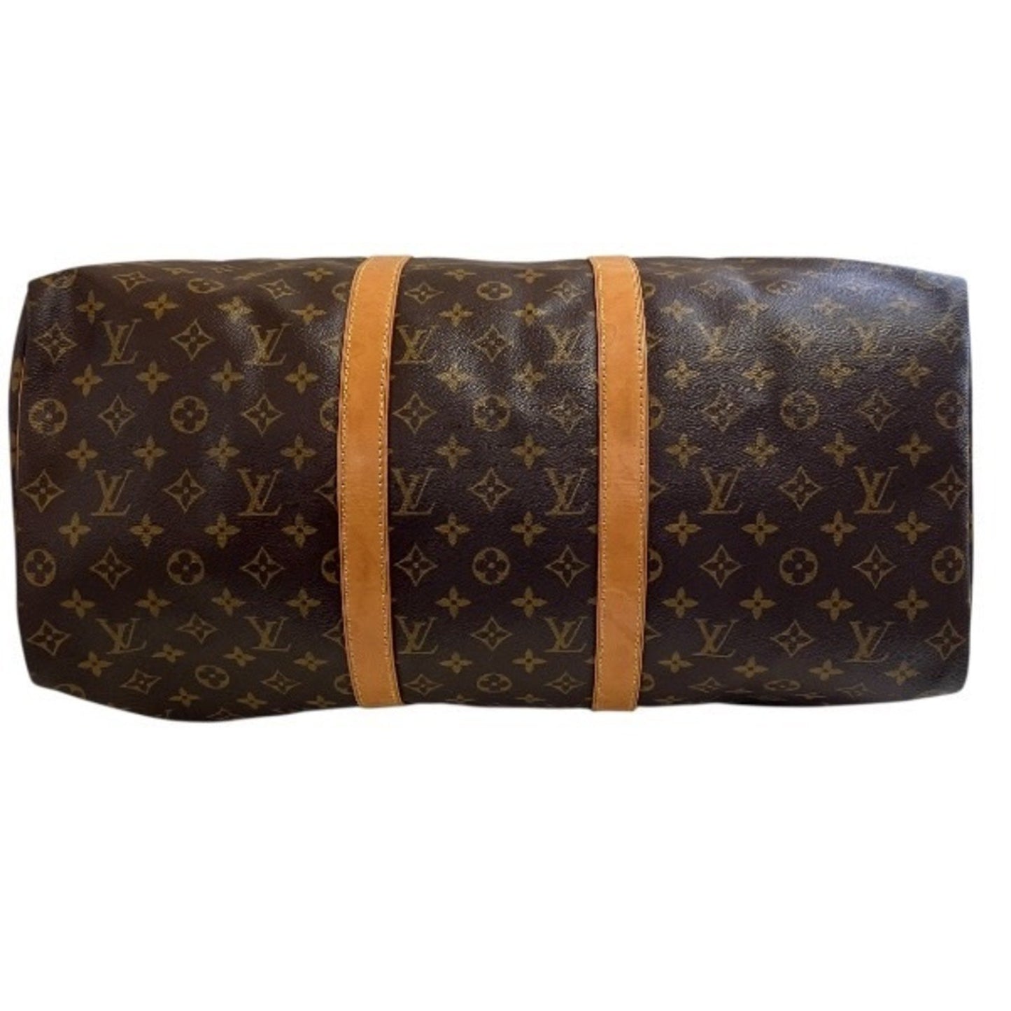Louis Vuitton Keepall 50, Brown, Canvas, travel