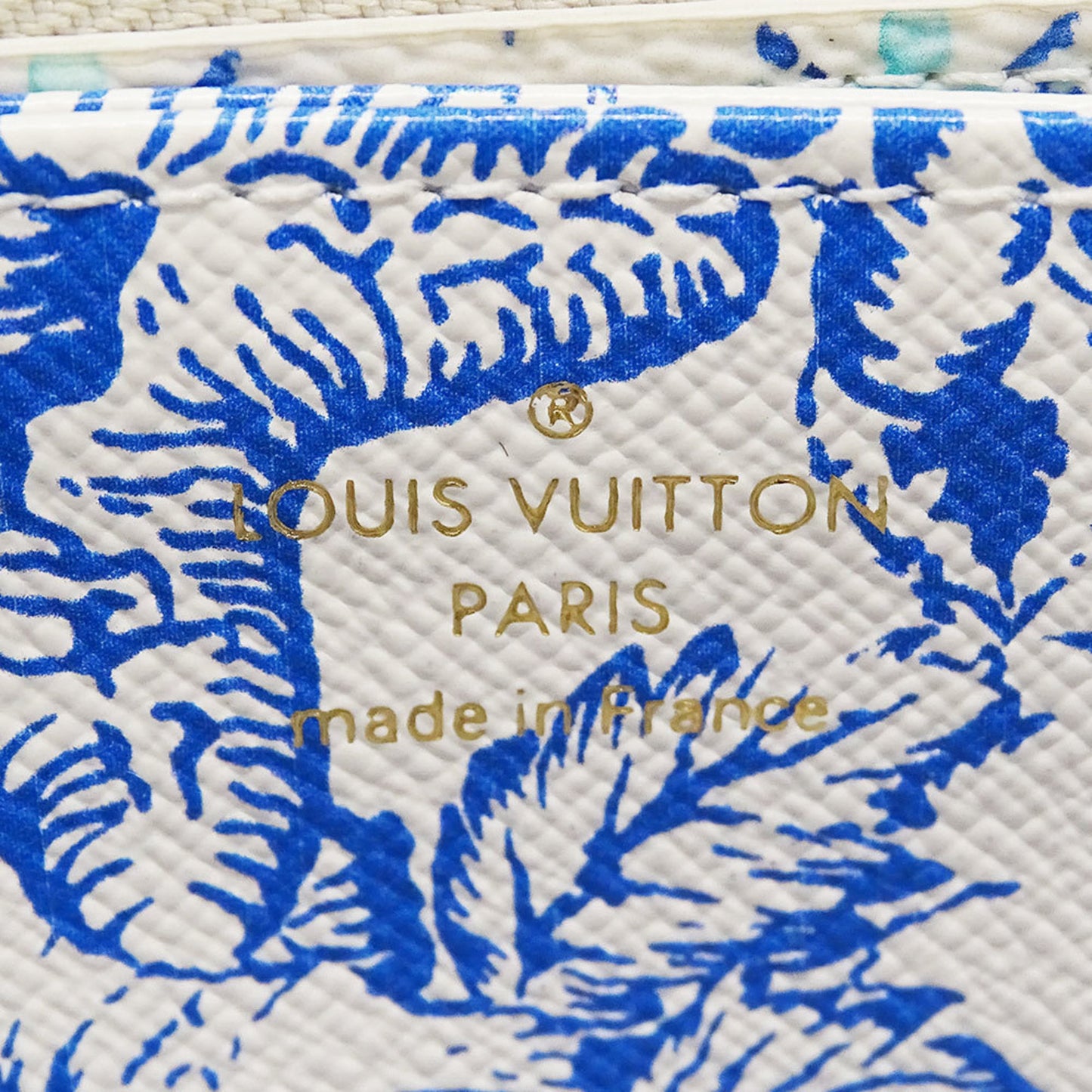 Louis Vuitton Portefeuille zippy, Blue, Canvas, wallet