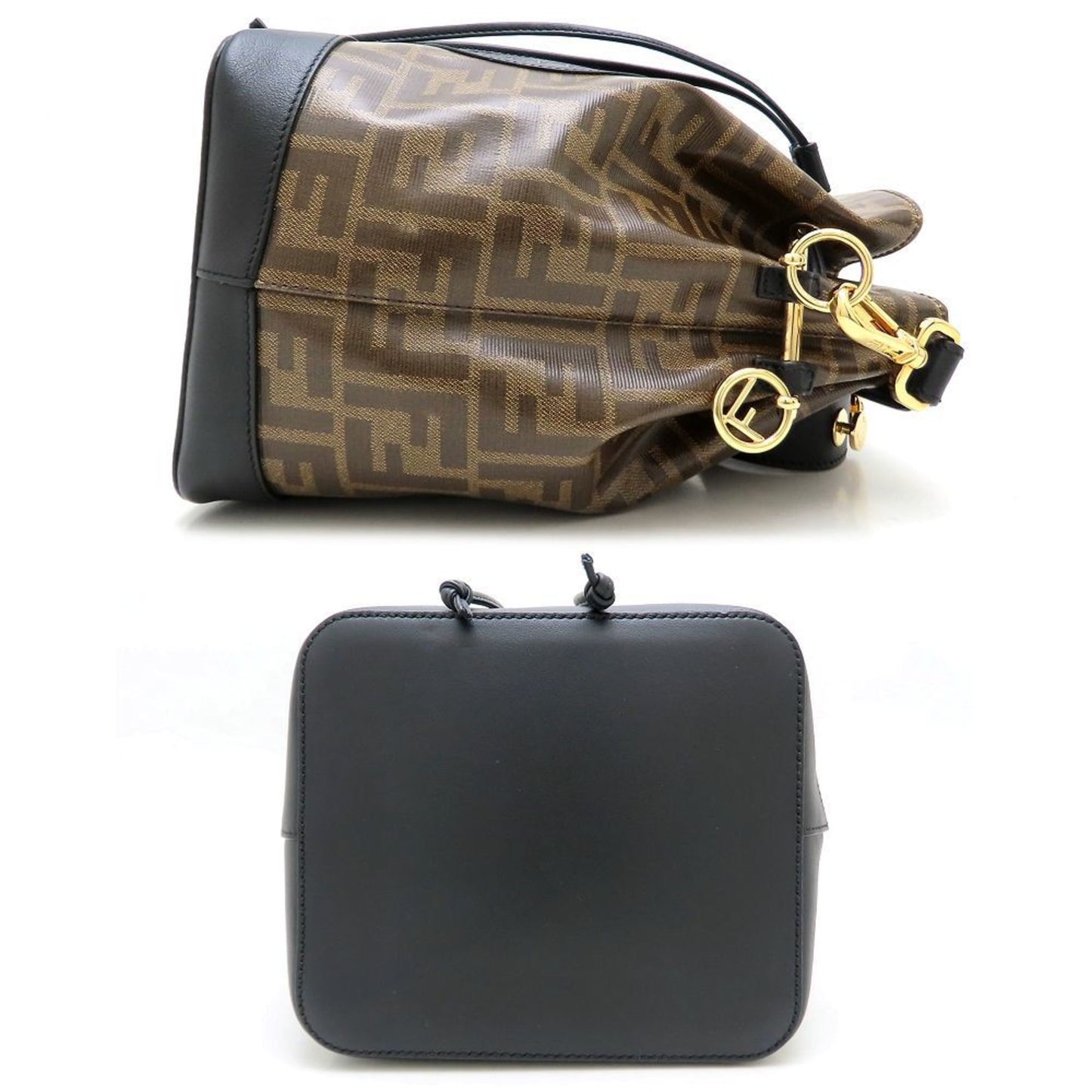 Fendi Mon Trésor, Brown, Canvas, shoulder
