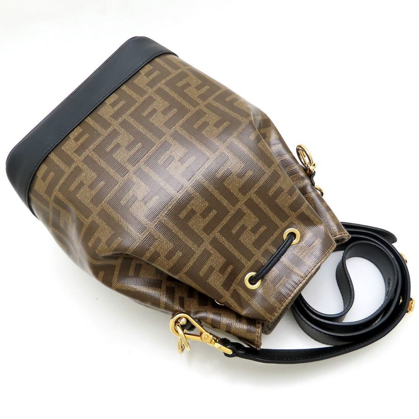 Fendi Mon Trésor, Brown, Canvas, shoulder