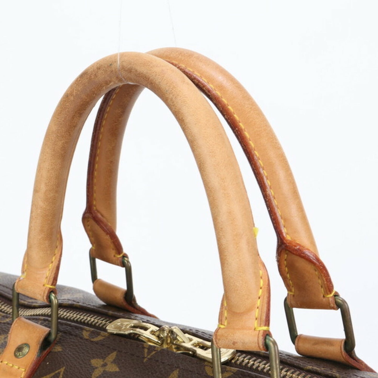 Louis Vuitton Keepall 55, Brown, Canvas, travel