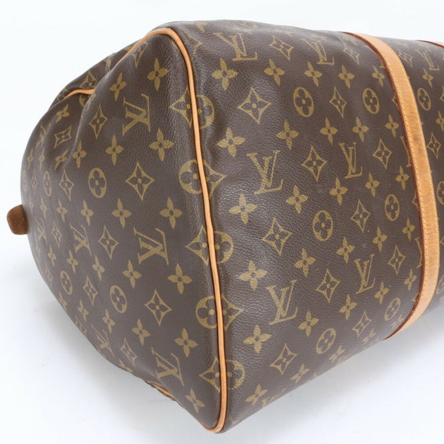 Louis Vuitton Keepall 55, Brown, Canvas, travel