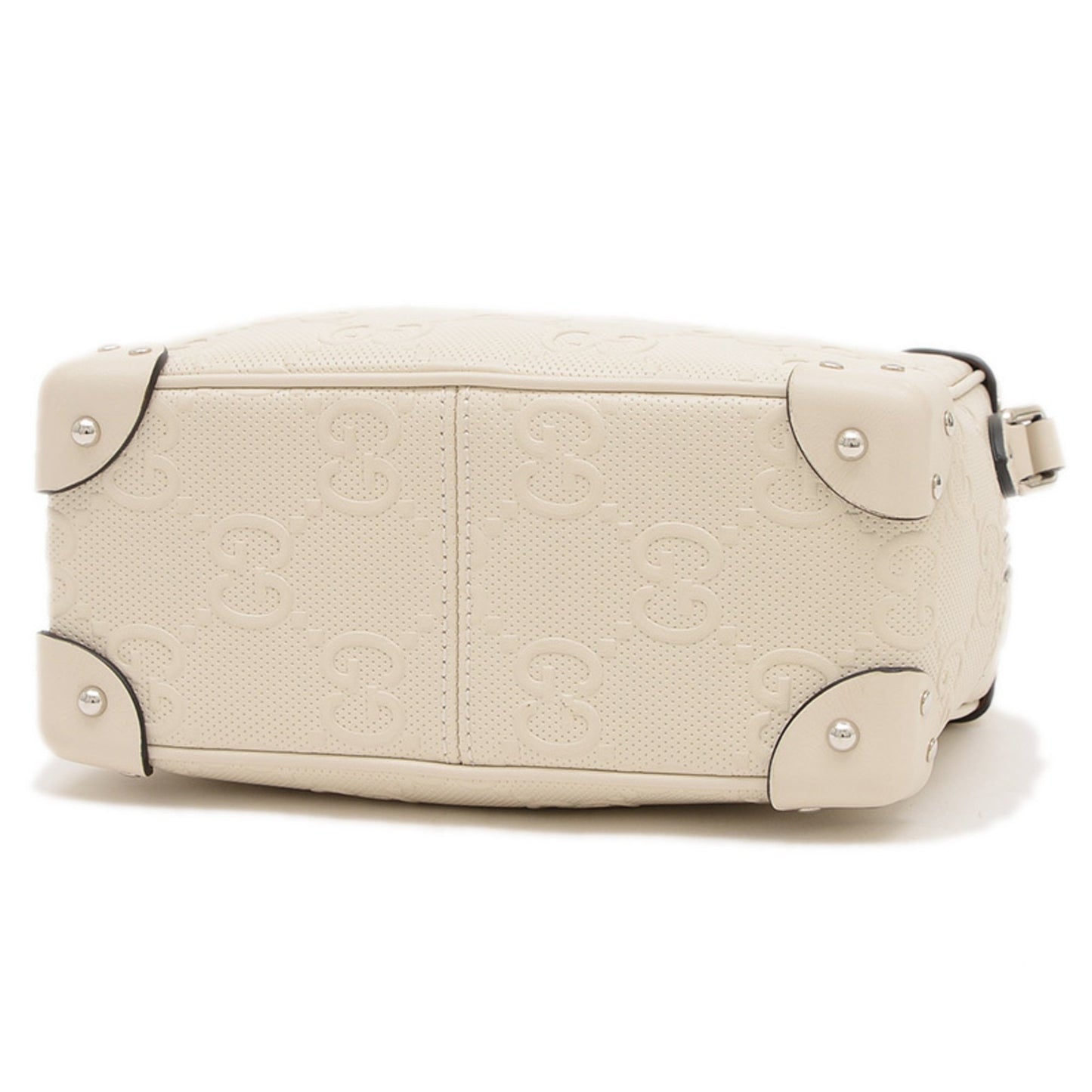 Gucci GG embossé, White, Leather, shoulder