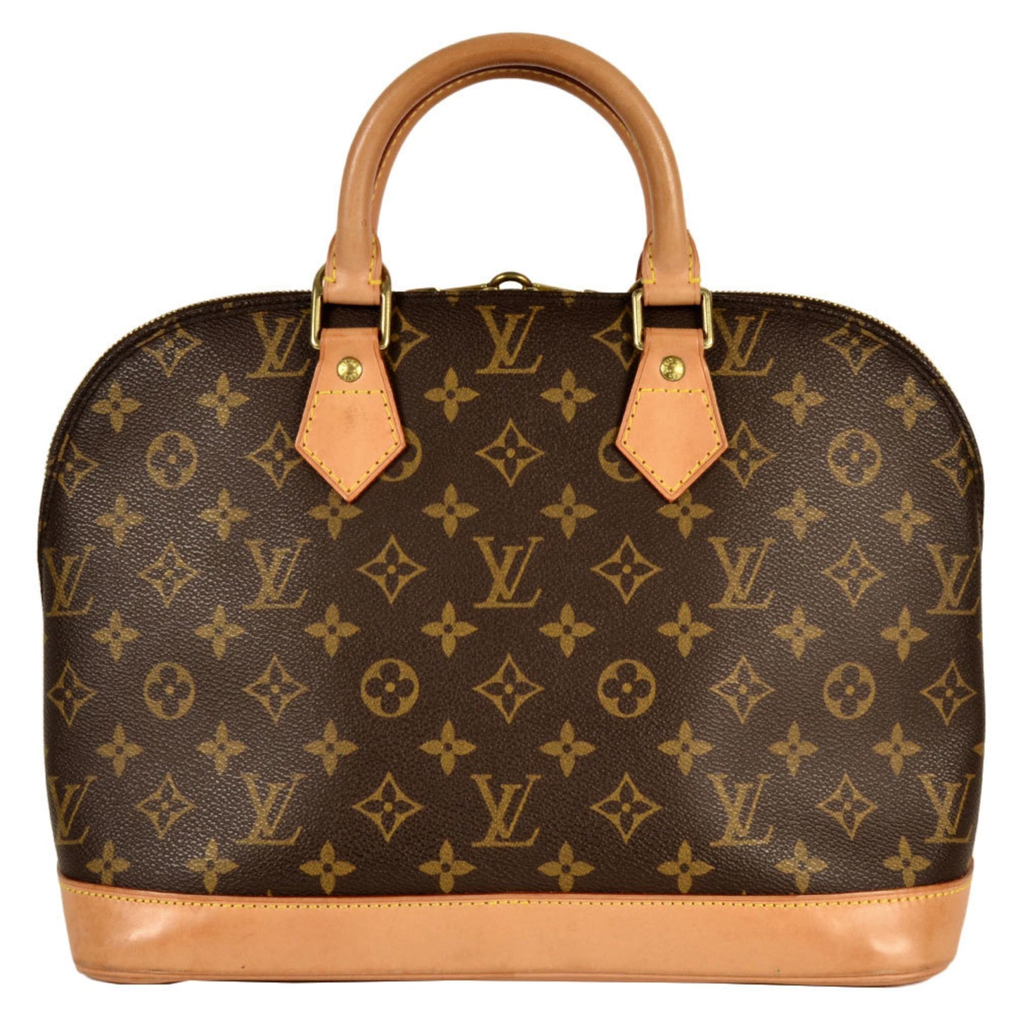 Louis Vuitton Alma, Brown, Canvas, handbag