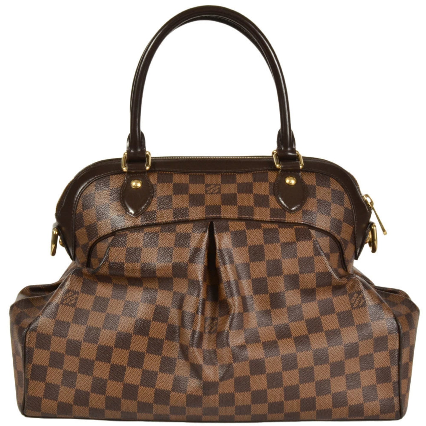 Louis Vuitton Trevi, Brown, Canvas, handbag