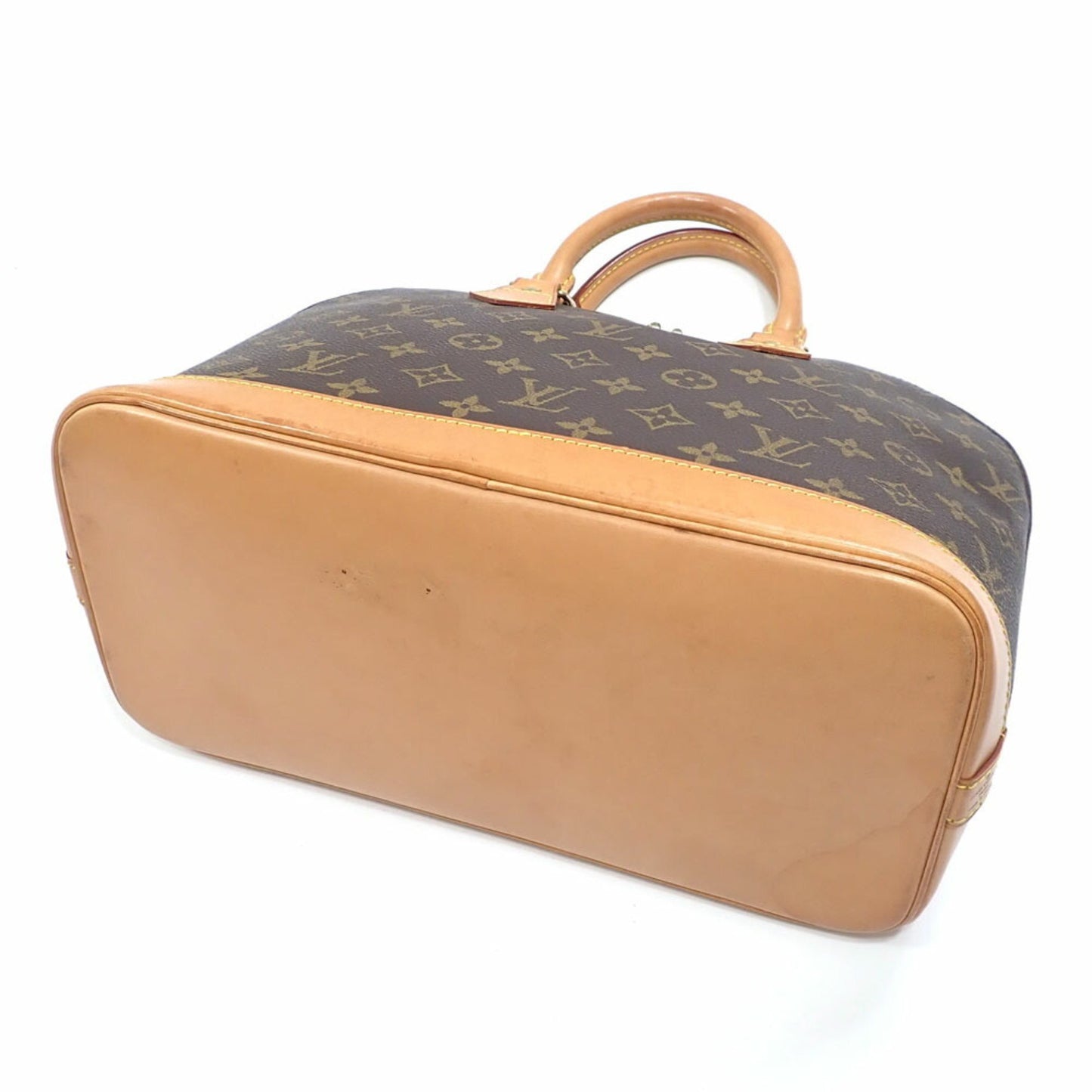 Louis Vuitton Alma, Brown, Canvas, handbag