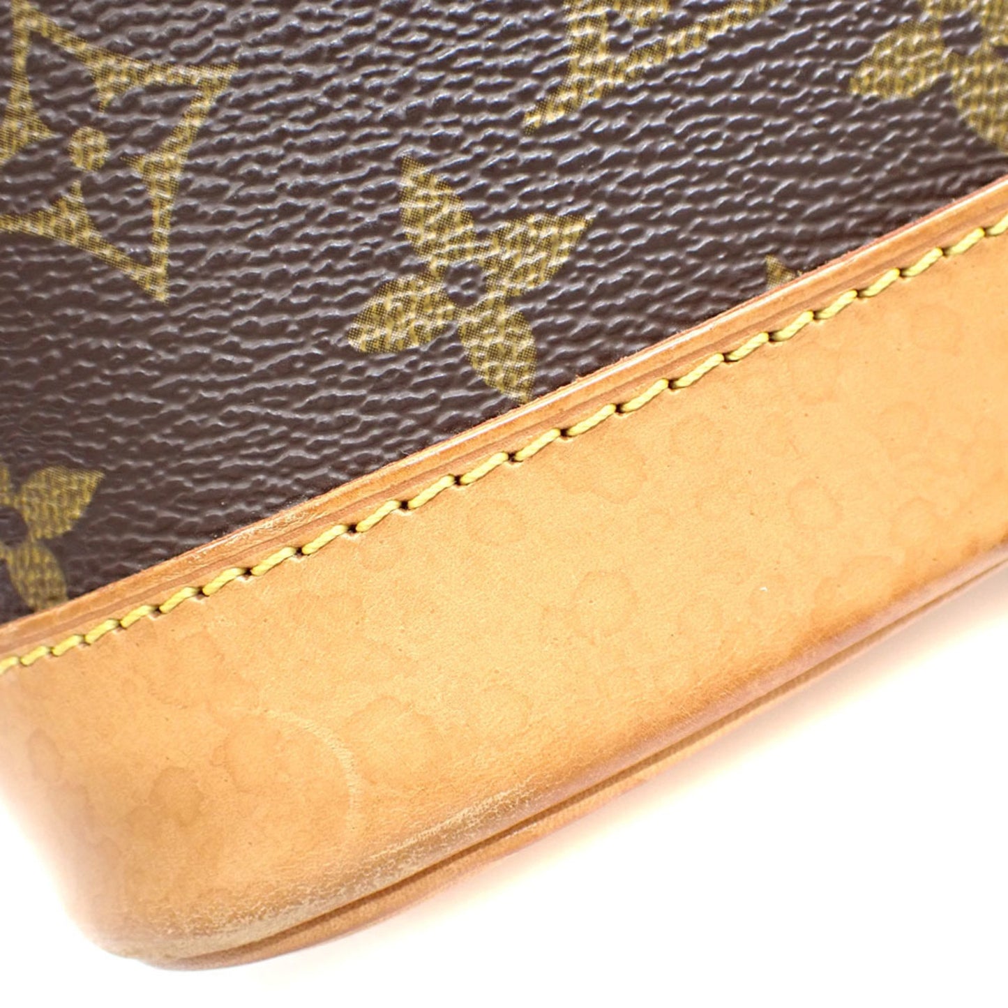 Louis Vuitton Alma, Brown, Canvas, handbag