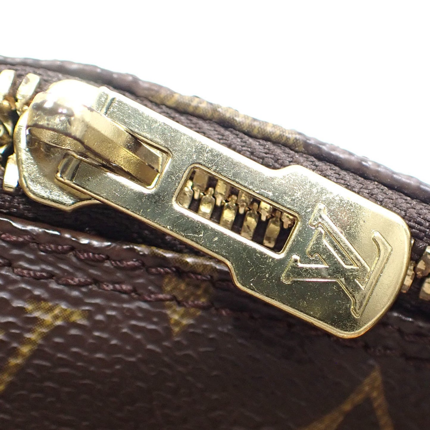 Louis Vuitton Alma, Brown, Canvas, handbag