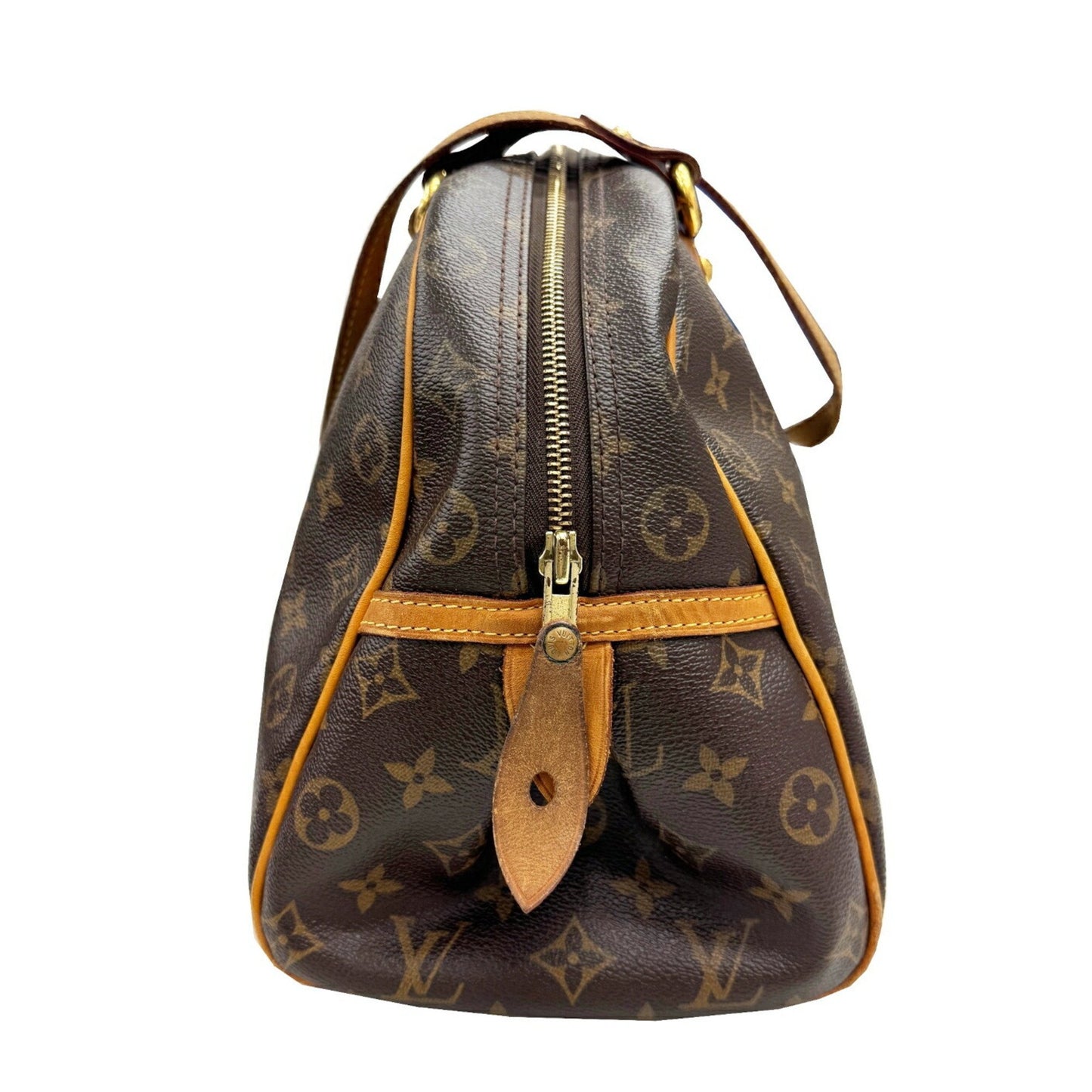 Louis Vuitton Montorgueil, Brown, Canvas, shoulder