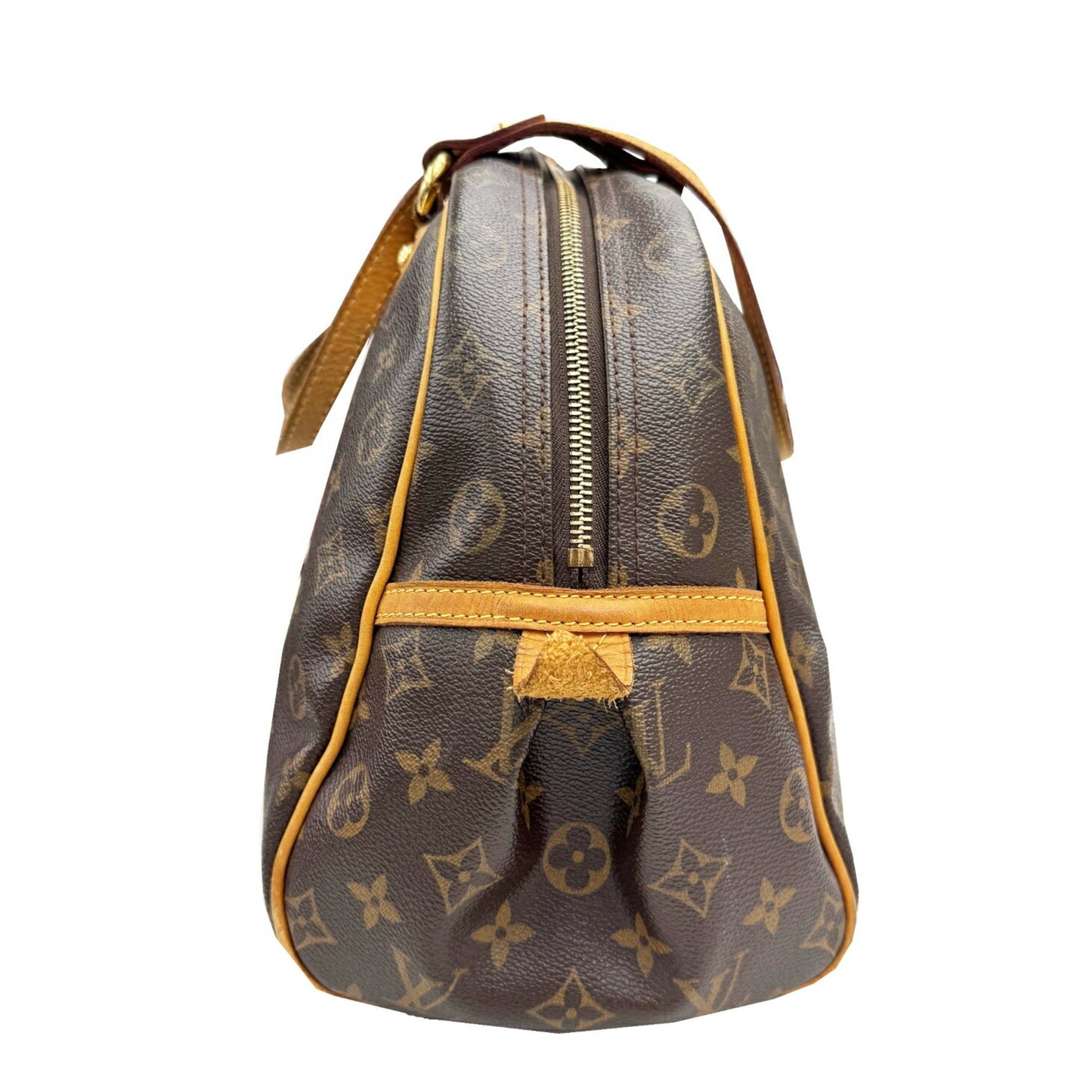 Louis Vuitton Montorgueil, Brown, Canvas, shoulder