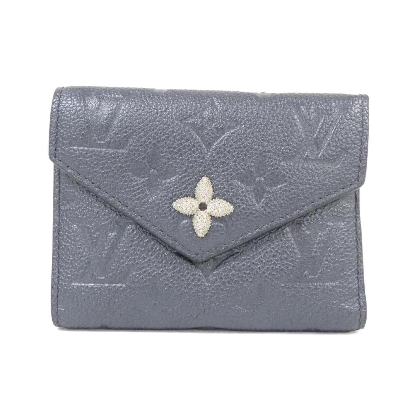 Louis Vuitton Portefeuille Victorine, Navy, Canvas, wallet