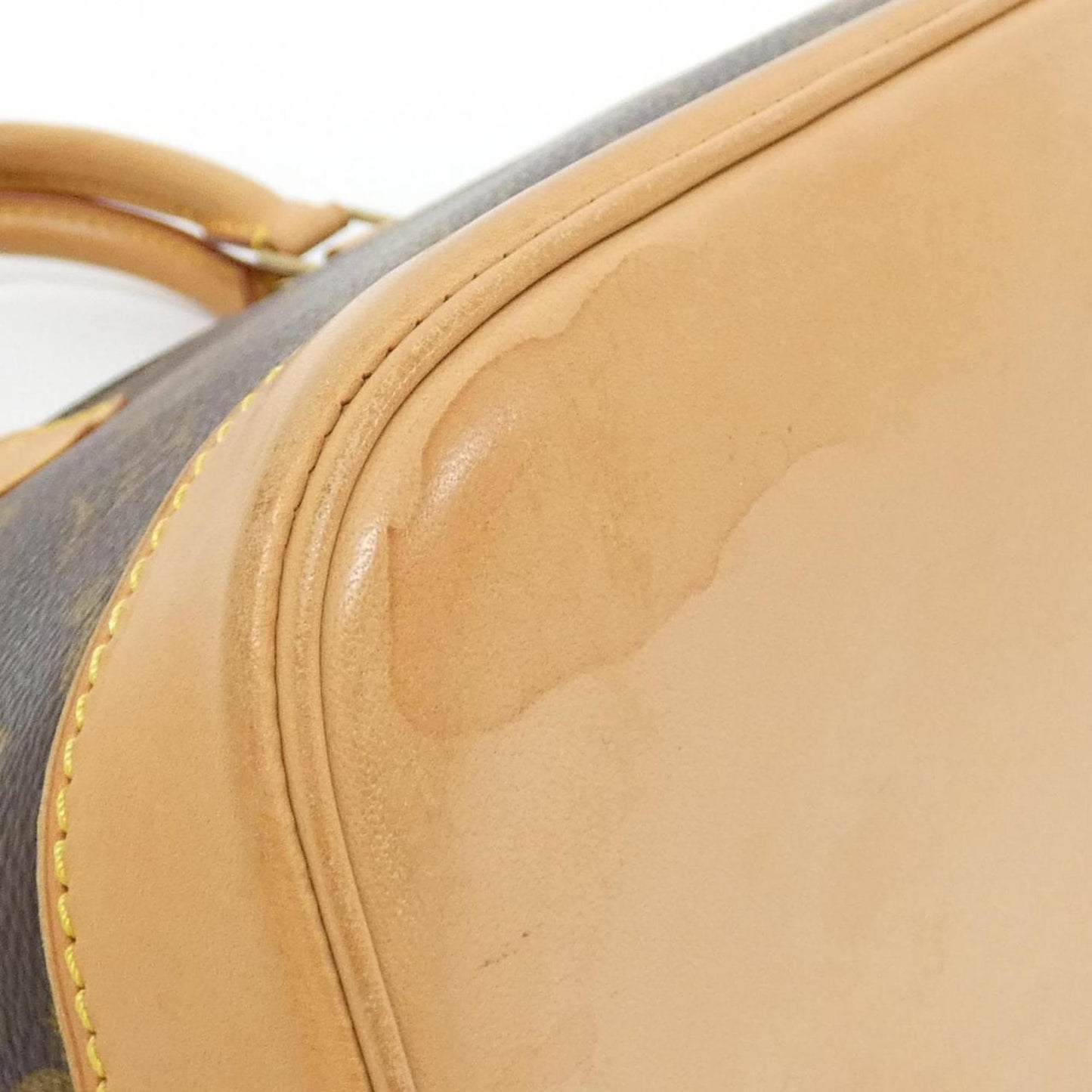 Louis Vuitton Alma, Brown, Canvas, handbag