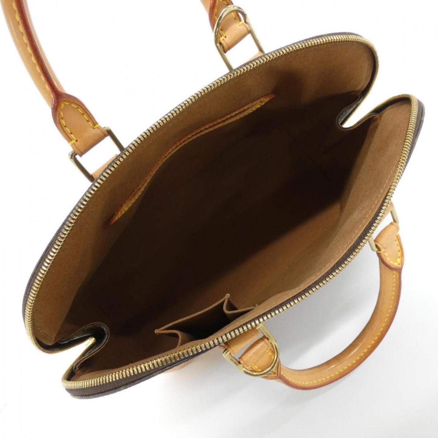 Louis Vuitton Alma, Brown, Canvas, handbag